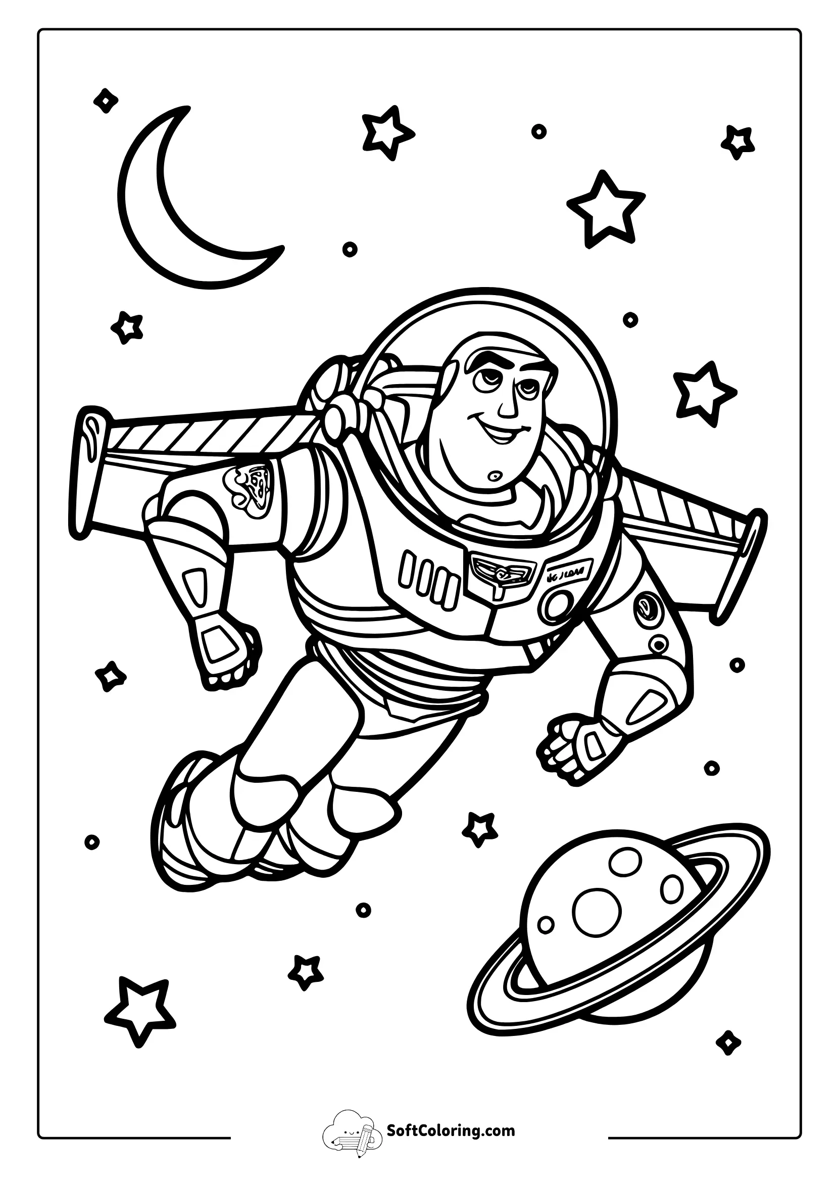 Toy Story Buzz Lightyear Coloring Pages