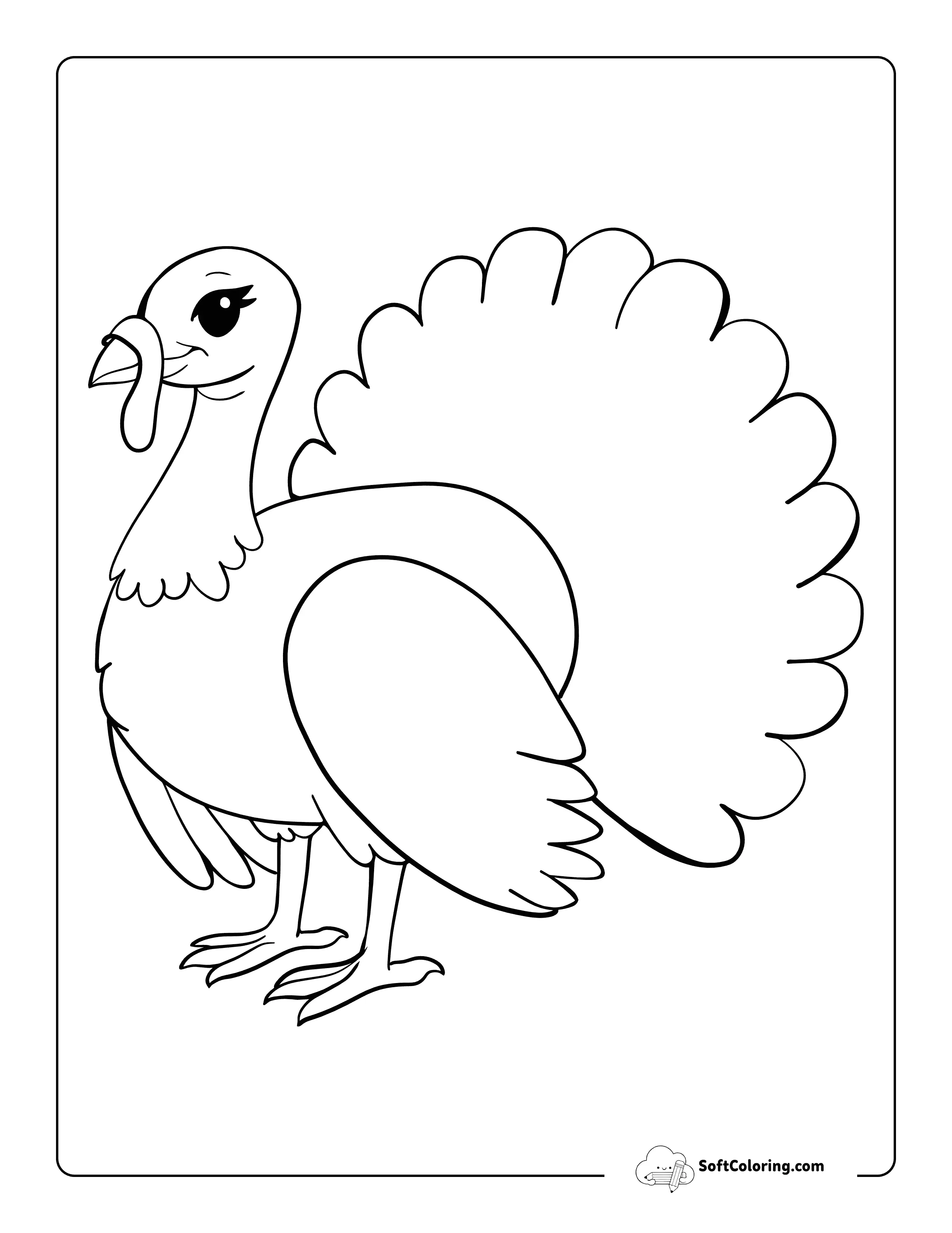 Realistic Turkey Template - Large