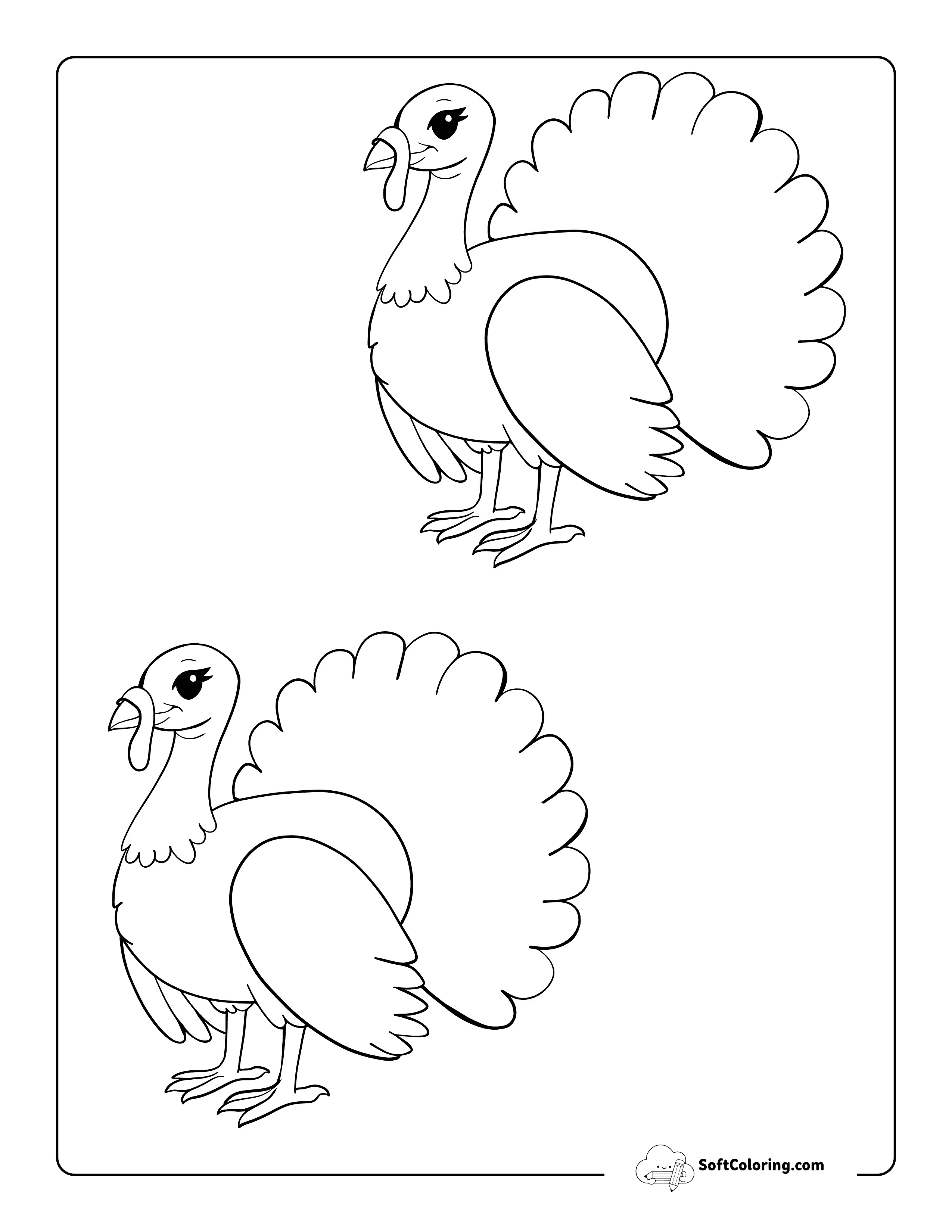Realistic Turkey Template - Small