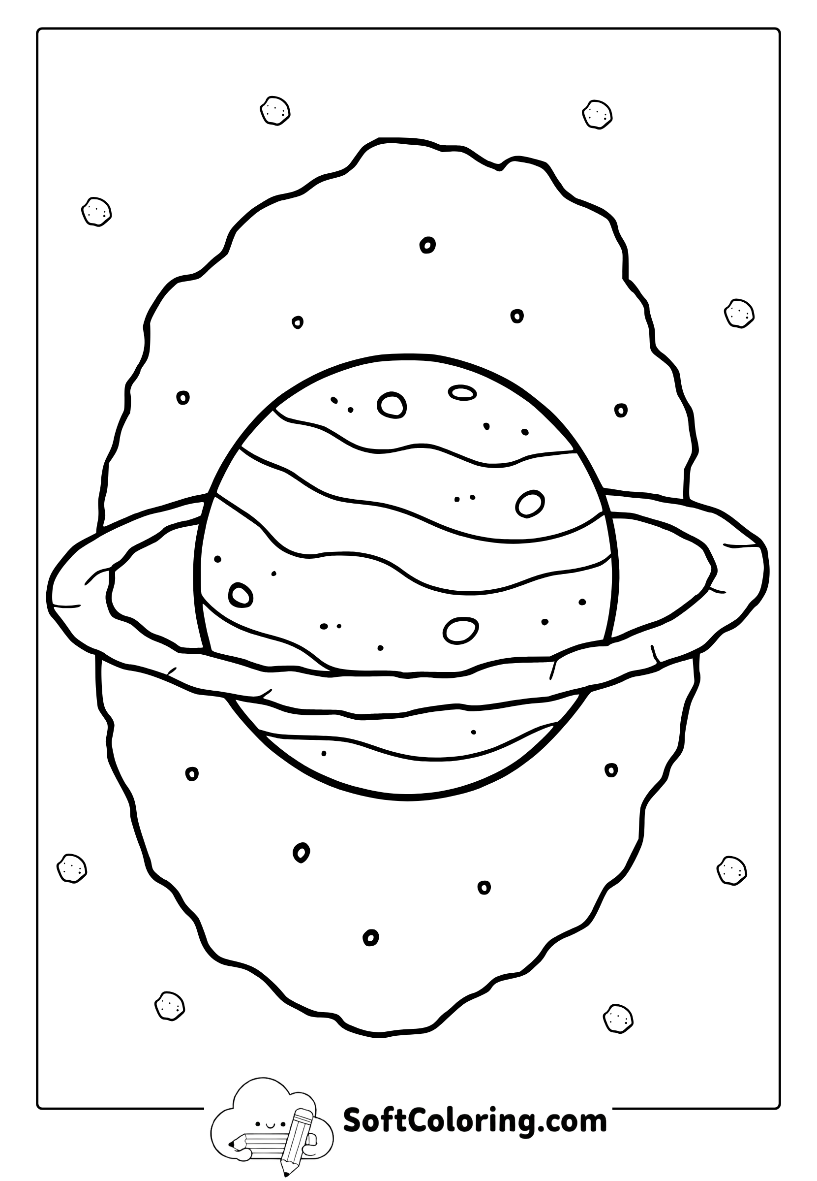 uranus planet coloring page