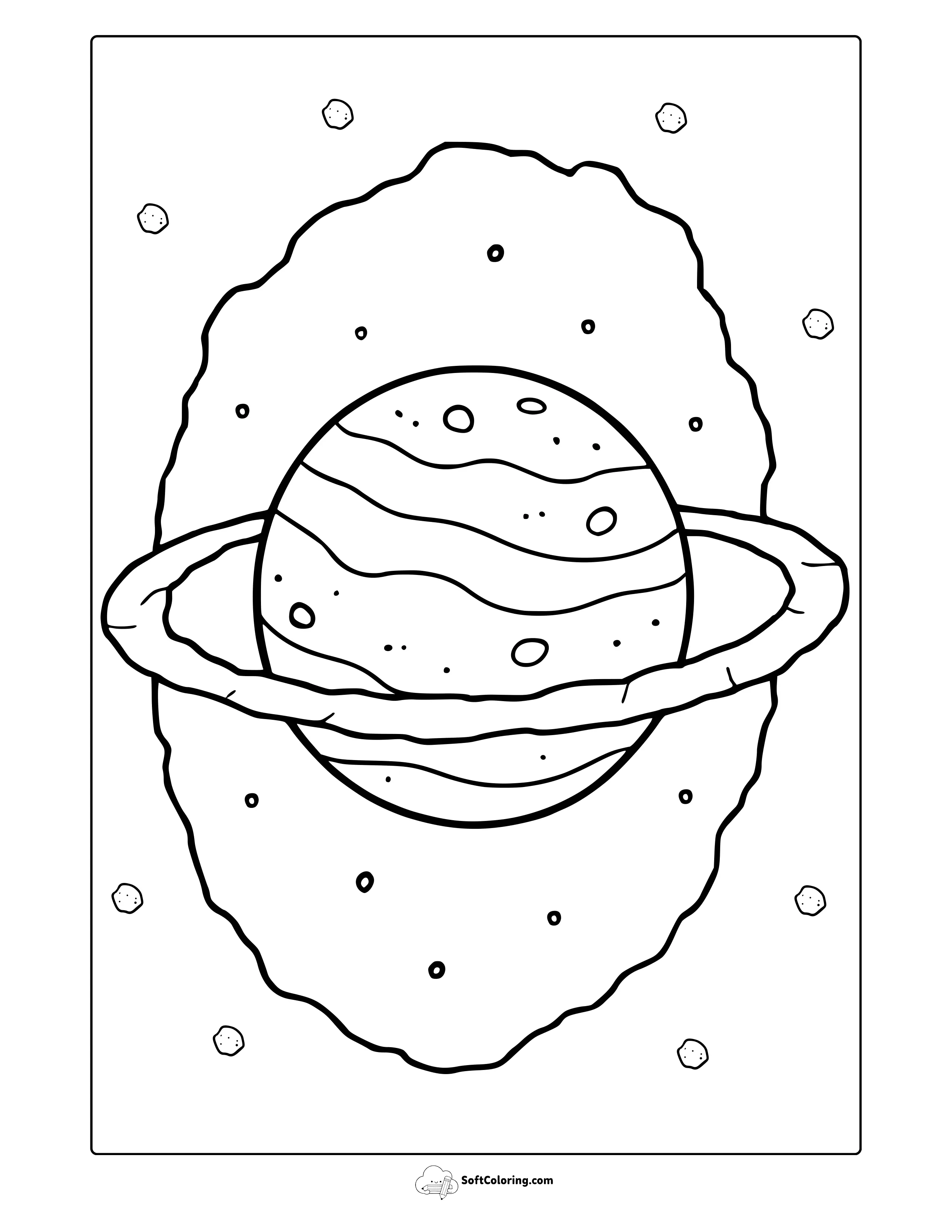 Uranus Planet Coloring Page