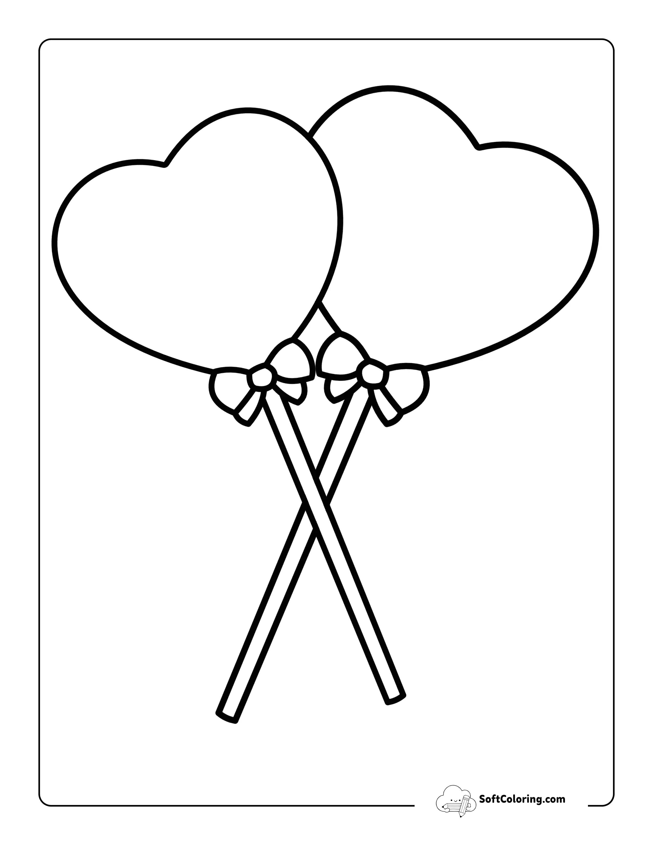 Easy Lollipop Heart Printable