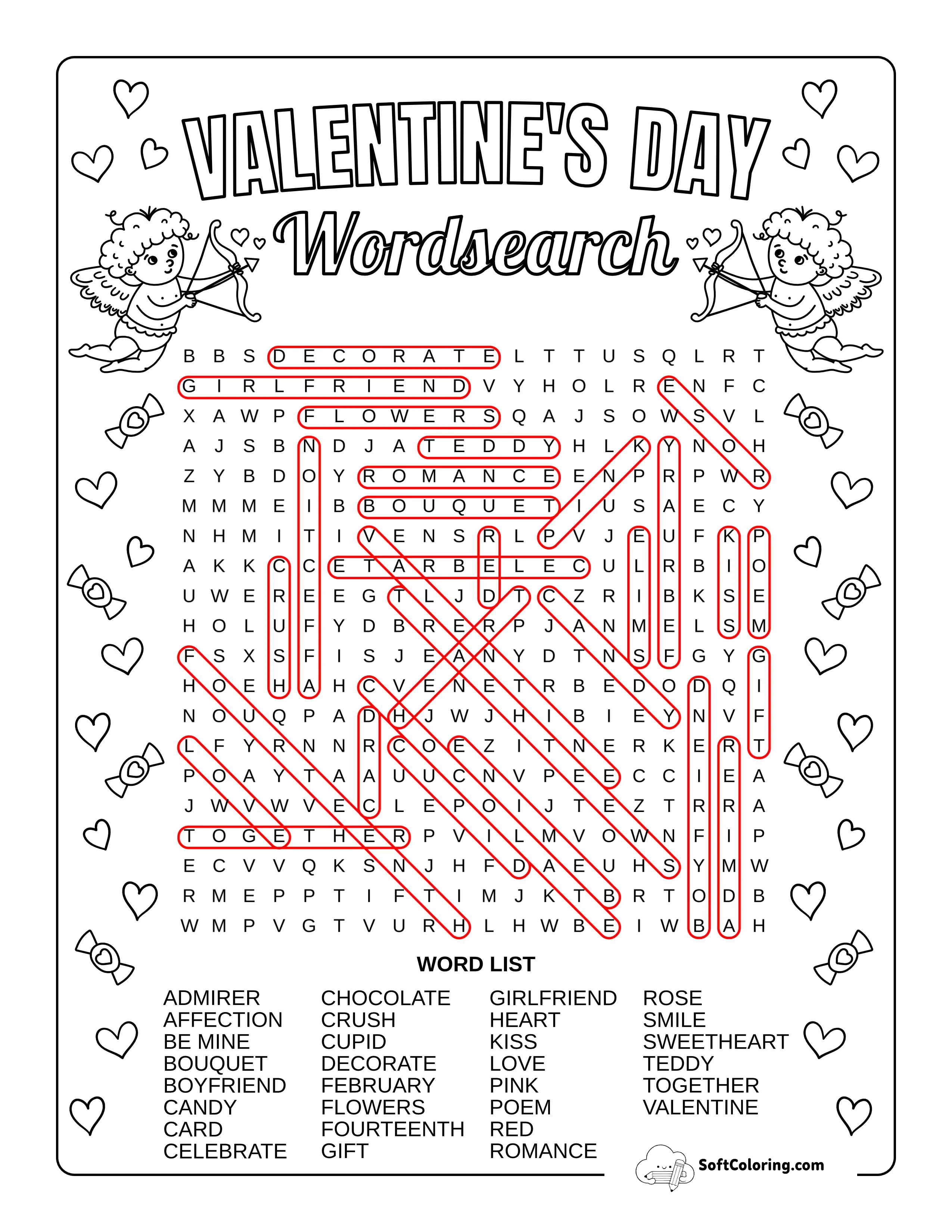 Hard Valentine's Solution