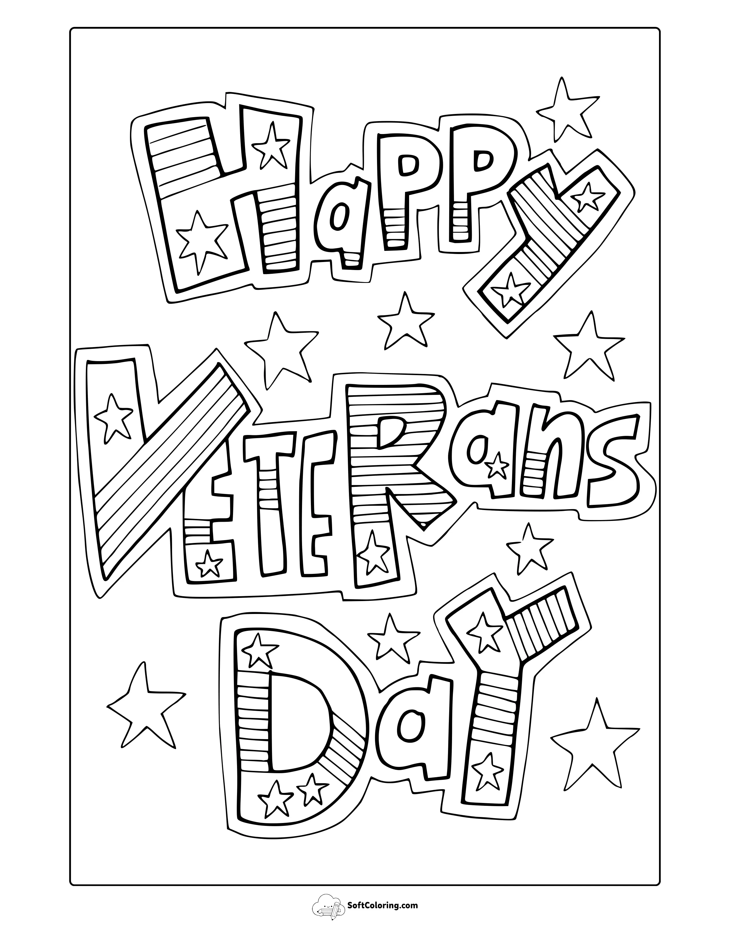 Veterans Day Coloring Page