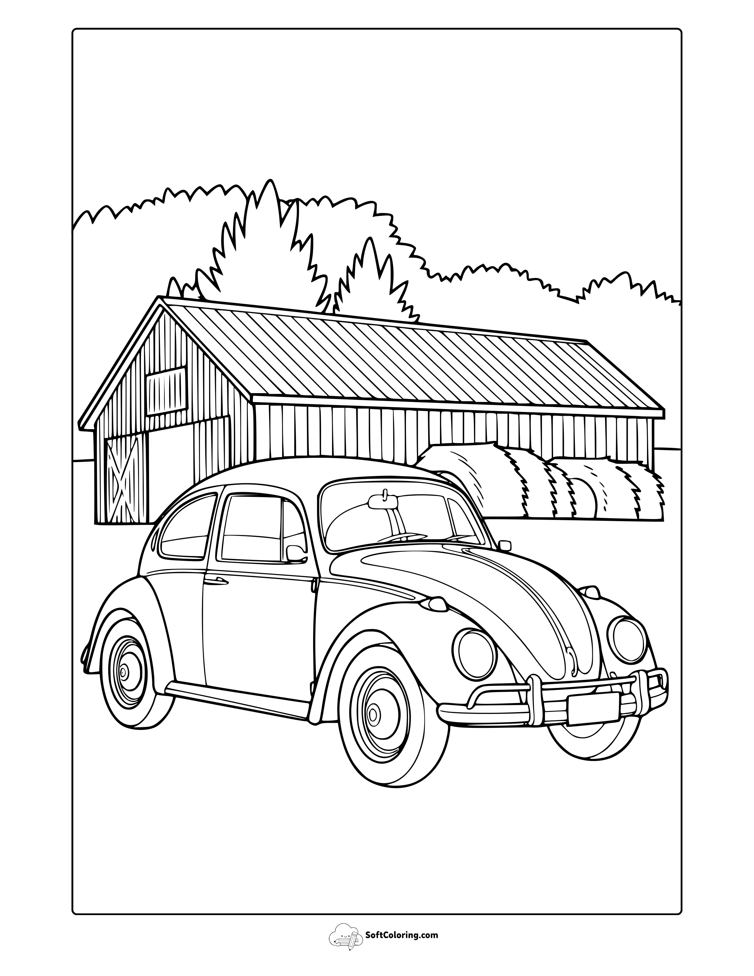 Vw Beetle Coloring Page