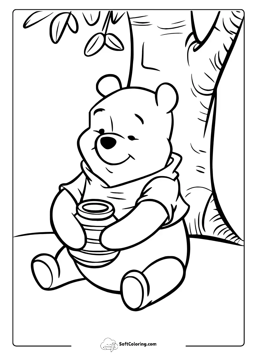 Winnie The Pooh Bear Coloring Pages