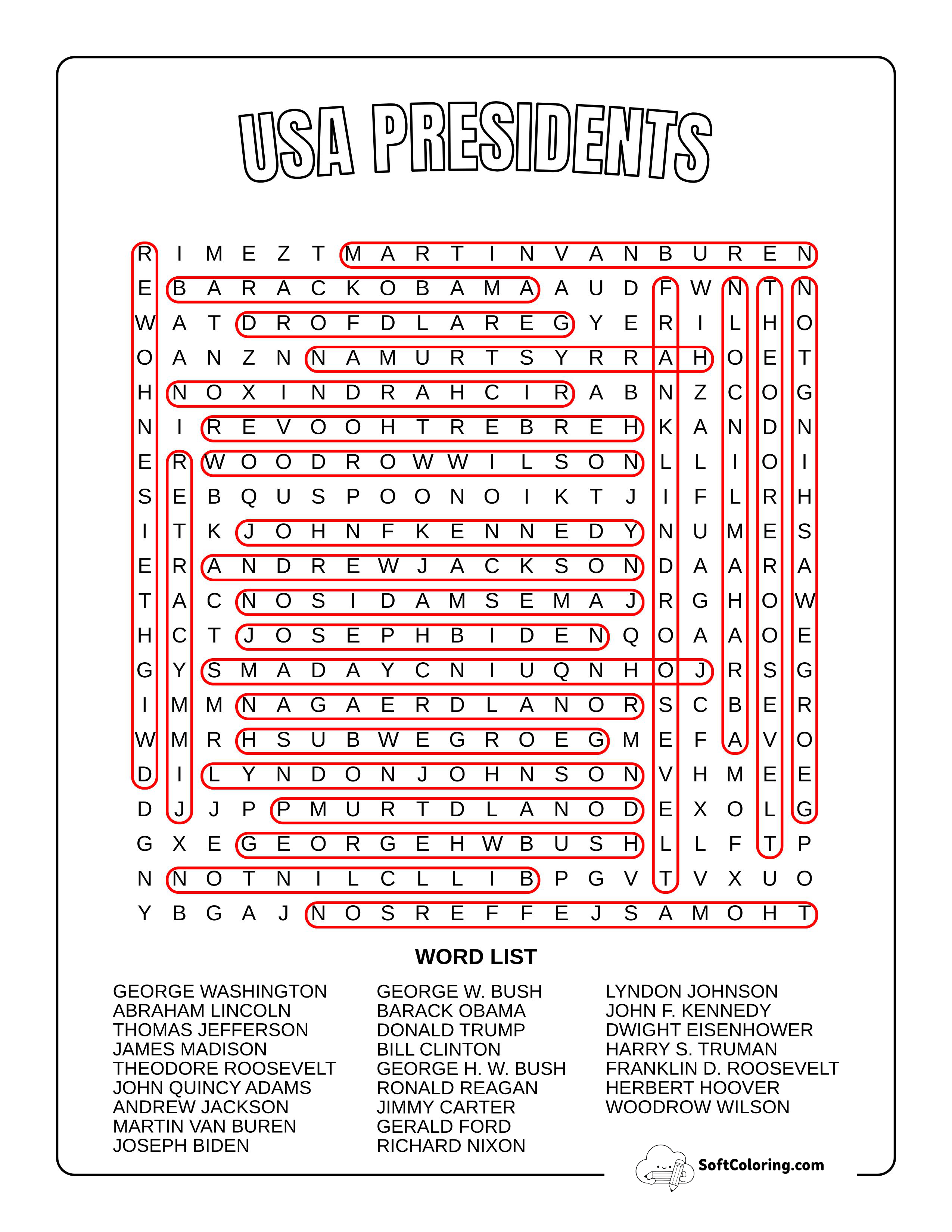 Presidents Of The Usa