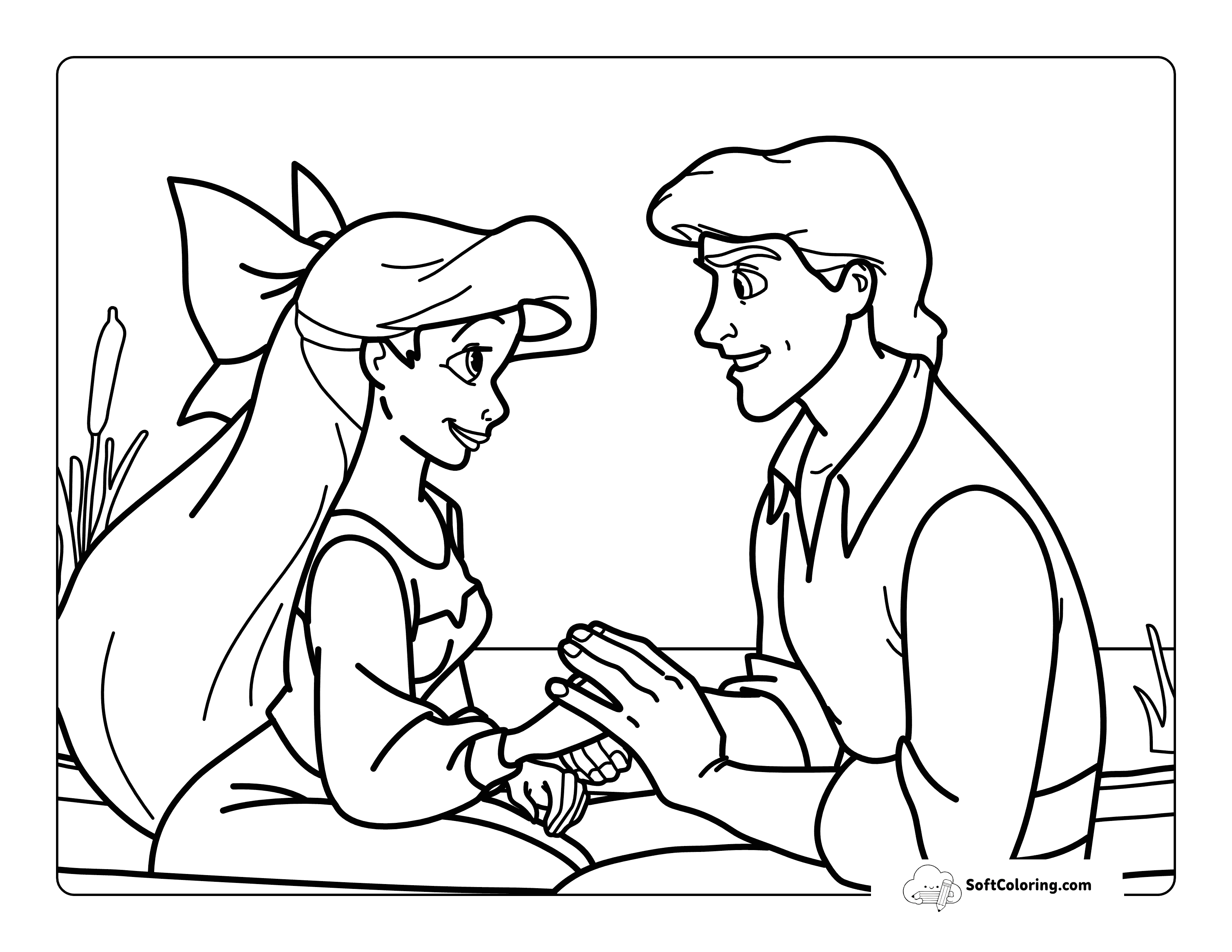 Princess Ariel And Prince Eric