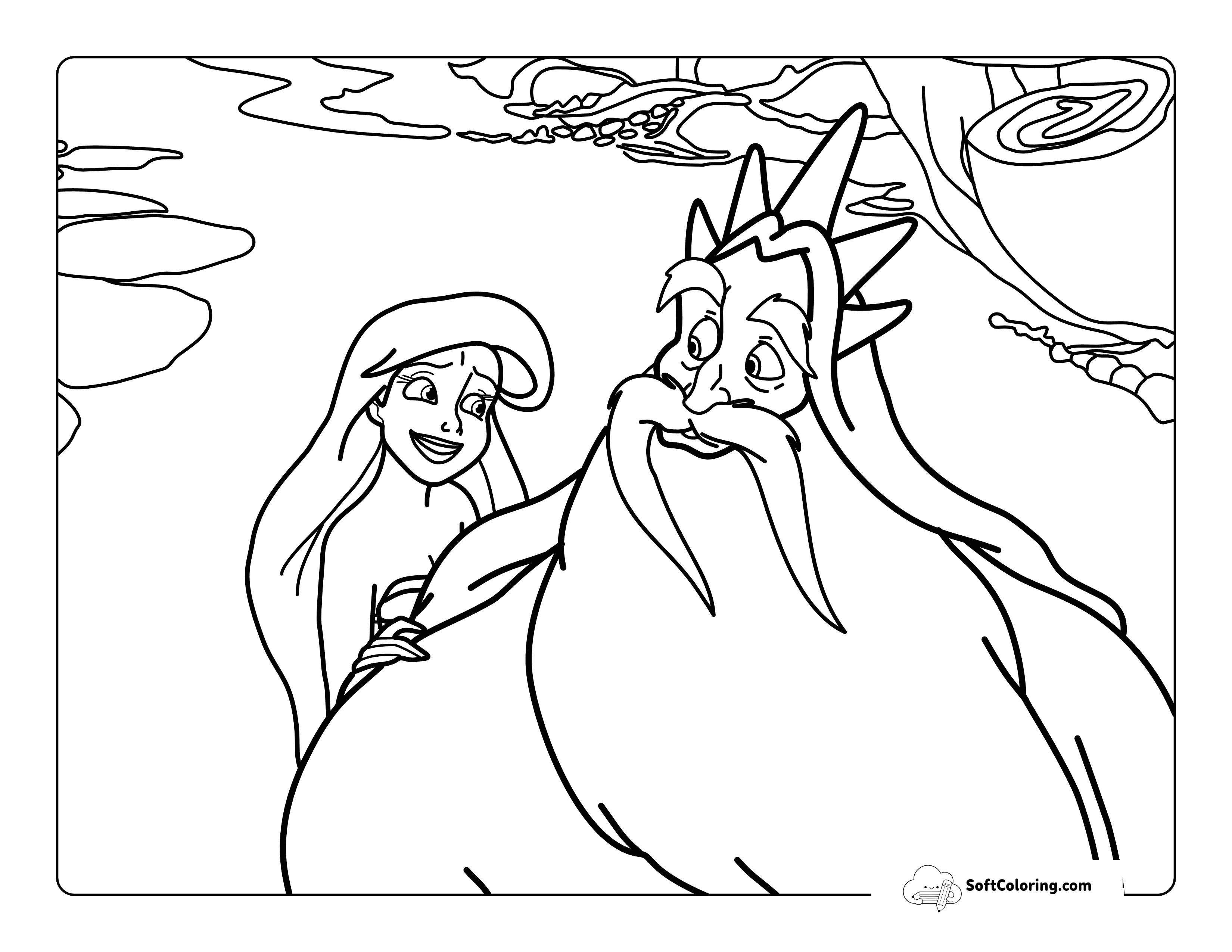 King Triton And Princess Ariel