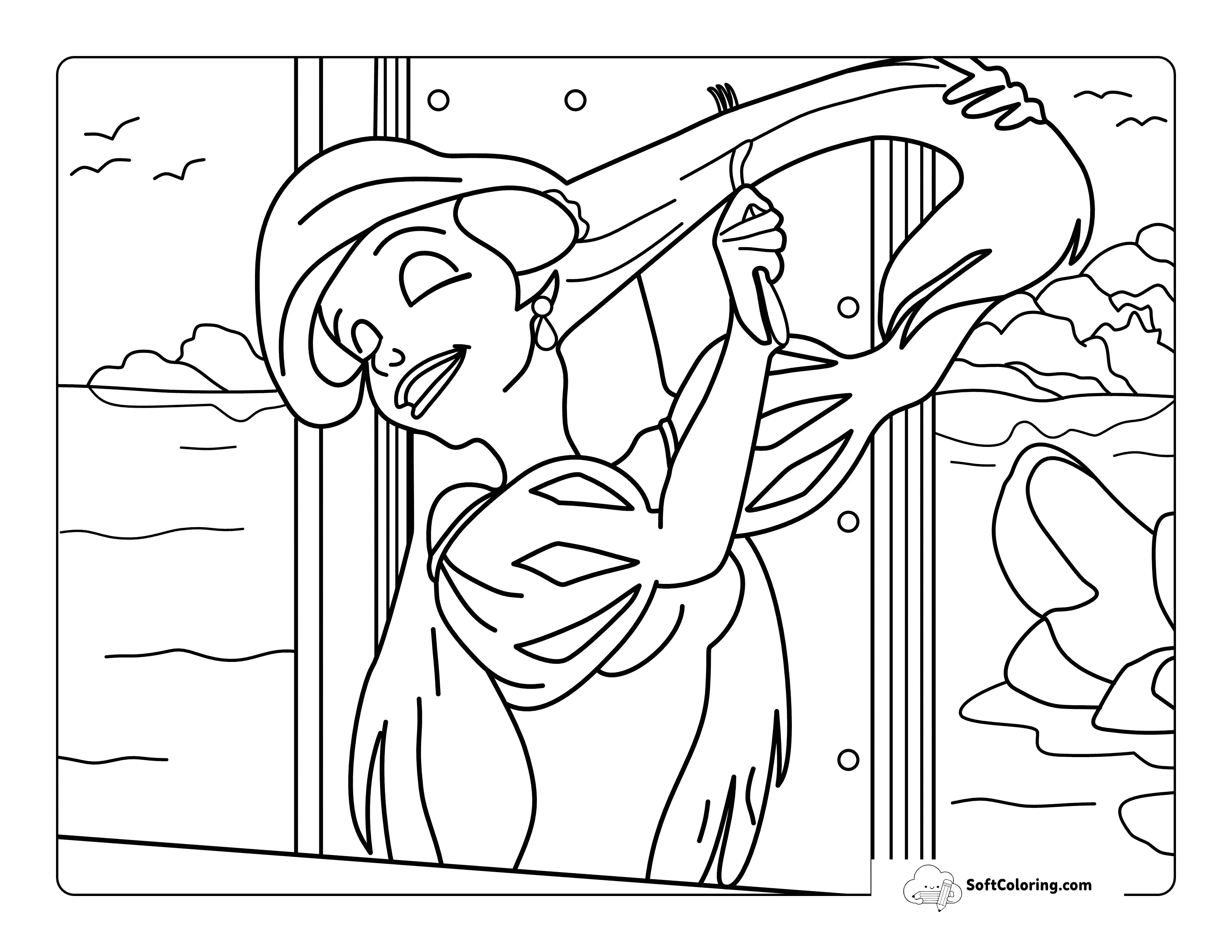 Ariel Hair With Dinglehopper