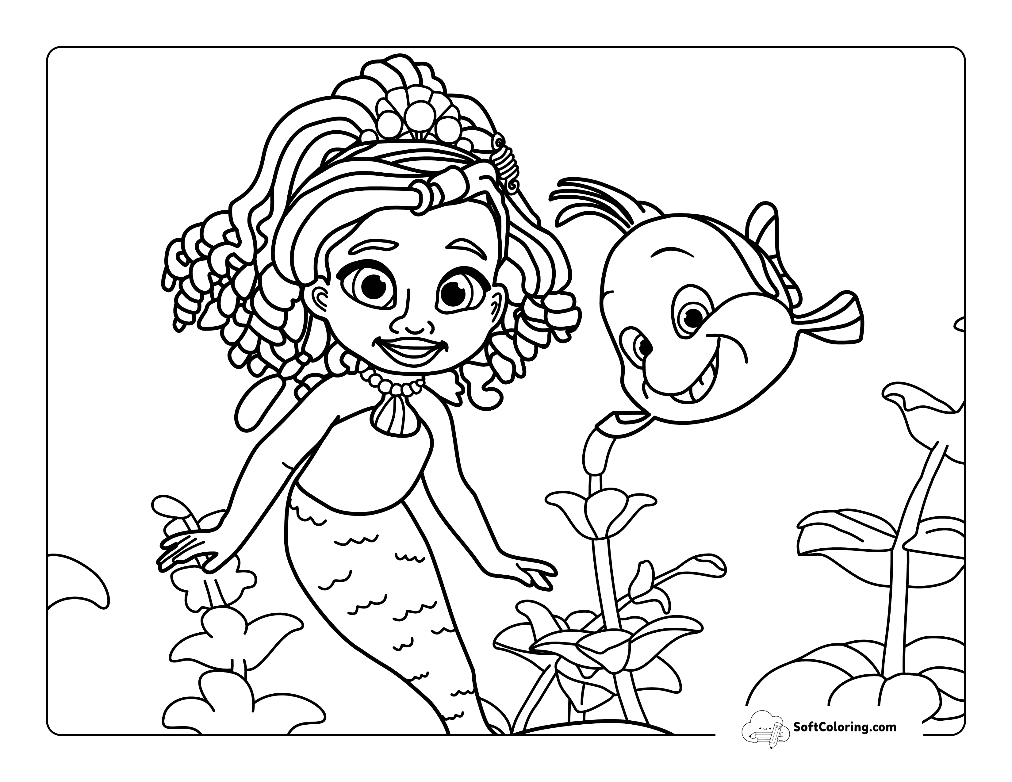 Easy Baby Black Ariel And Flounder