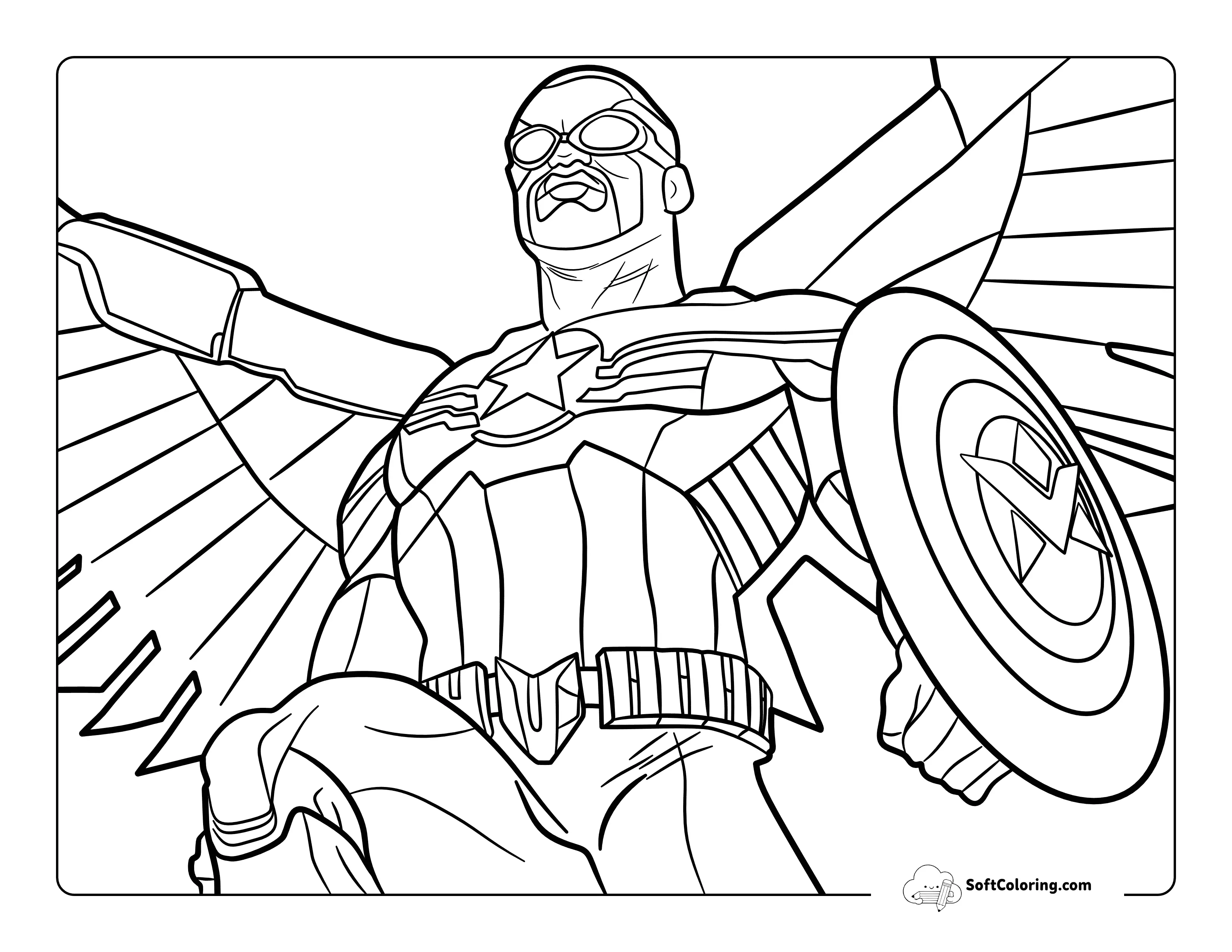 East Falcon Captain America-Inspired Comic Avengers