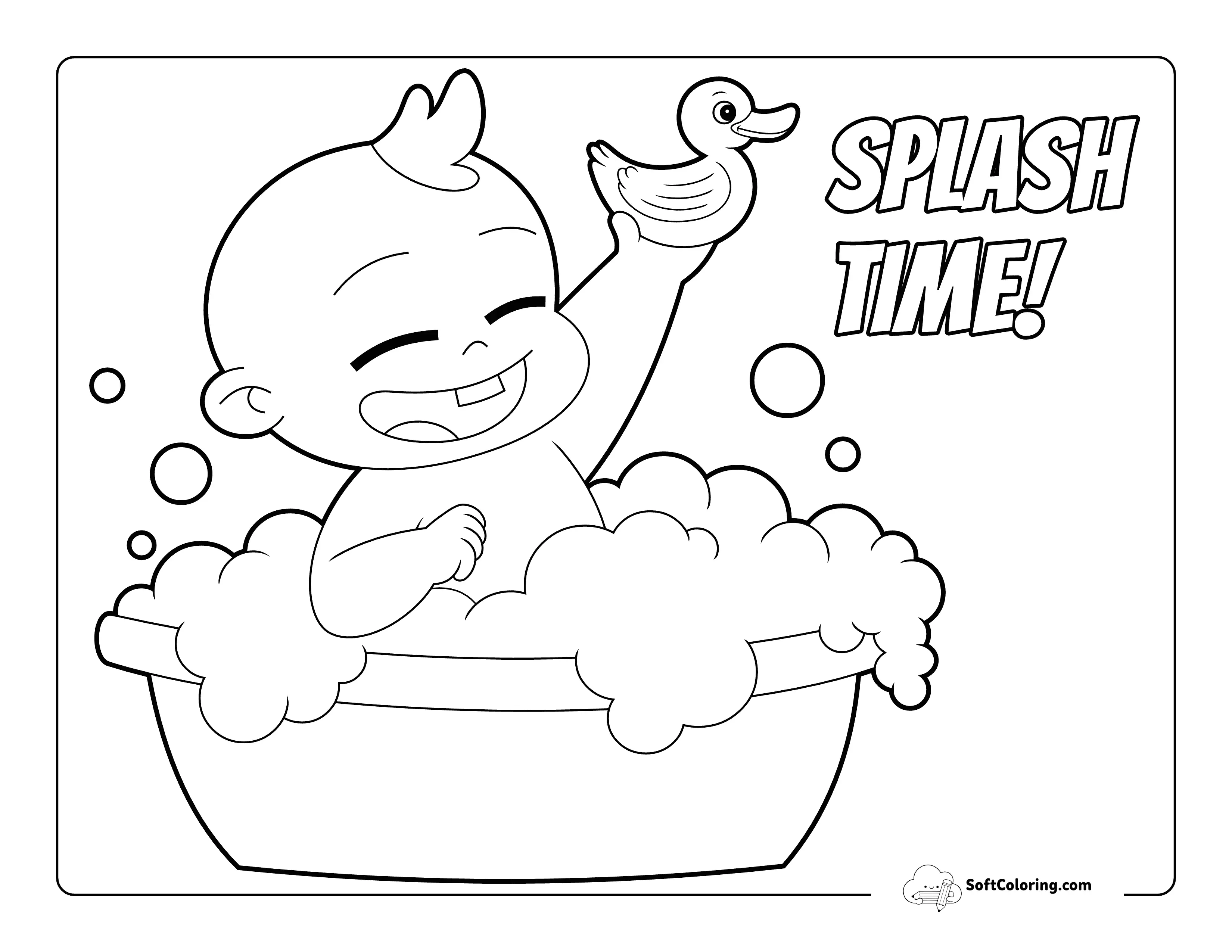 "Splash Time!" - Cute Baby Playing In Bathtub