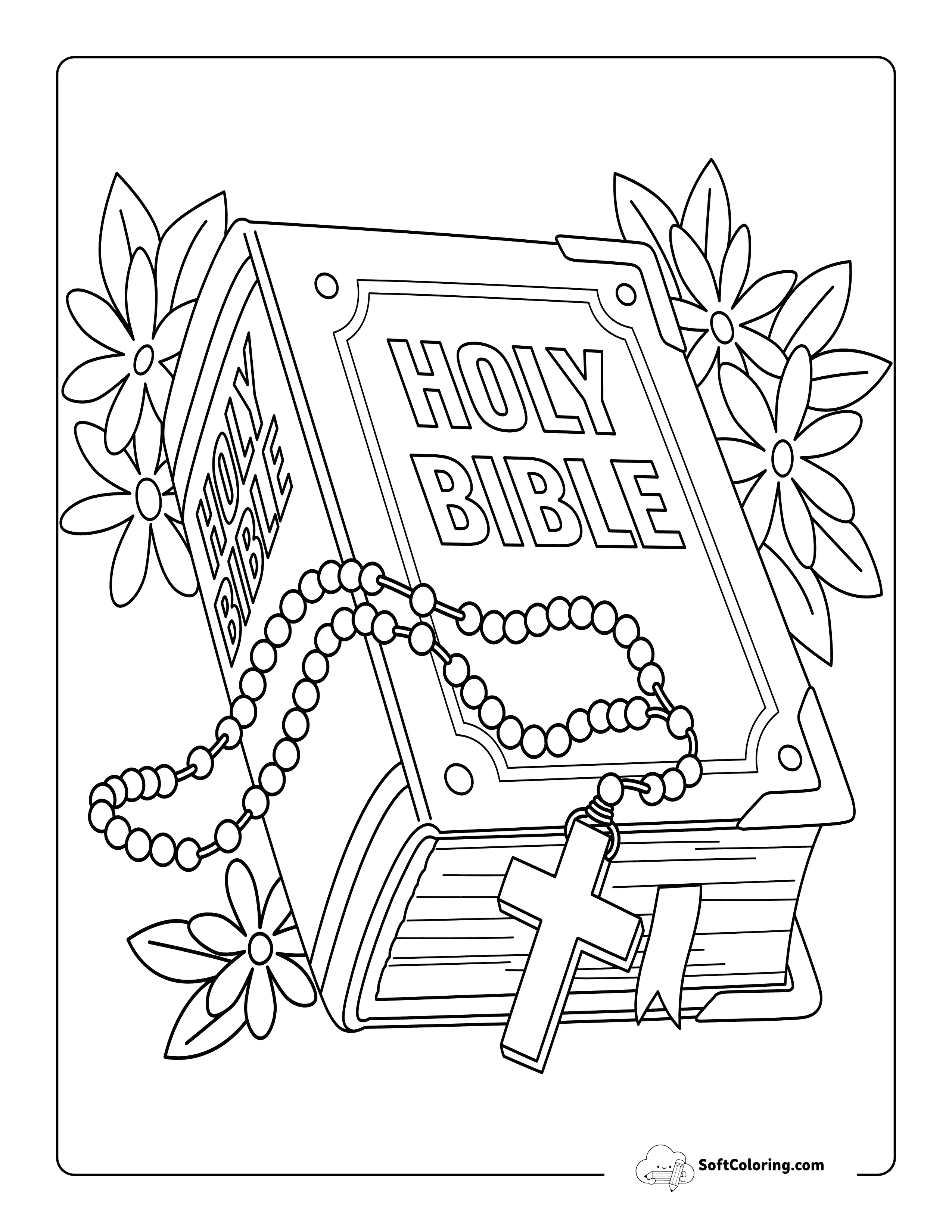 Holy Bible Coloring Page