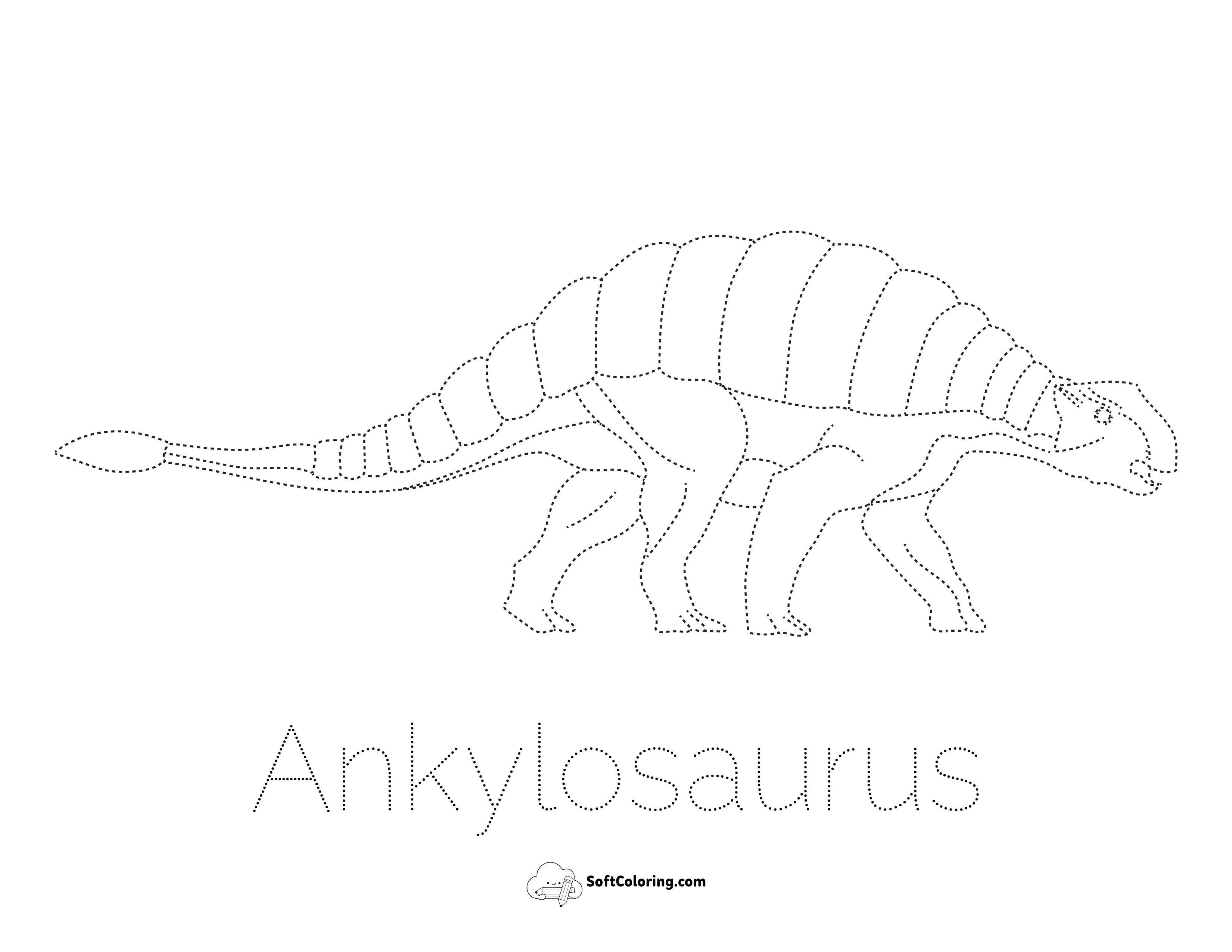 Ankylosaurus Picture To Trace