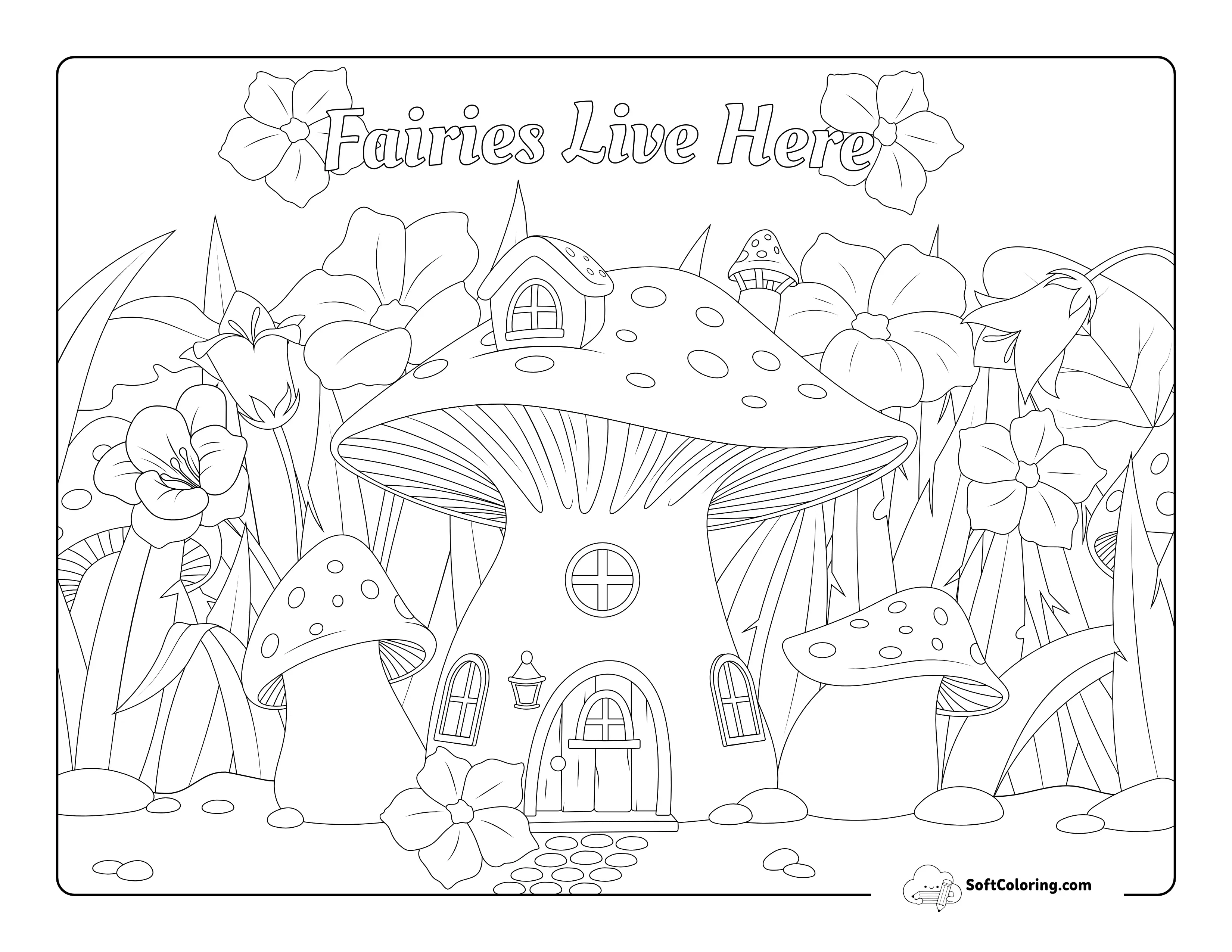 "Fairies Live Here" Printable Fairy