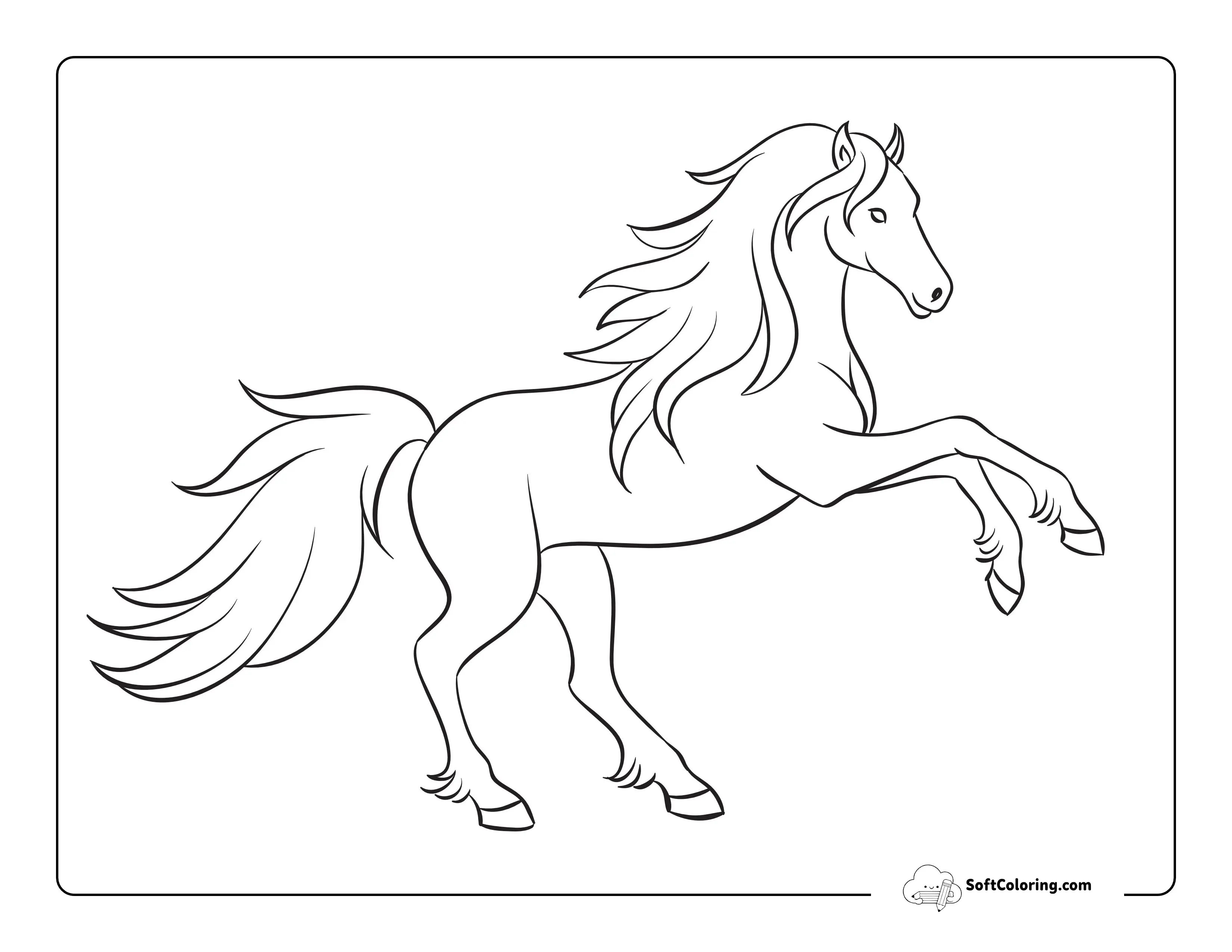 Spirit Horse Coloring Page