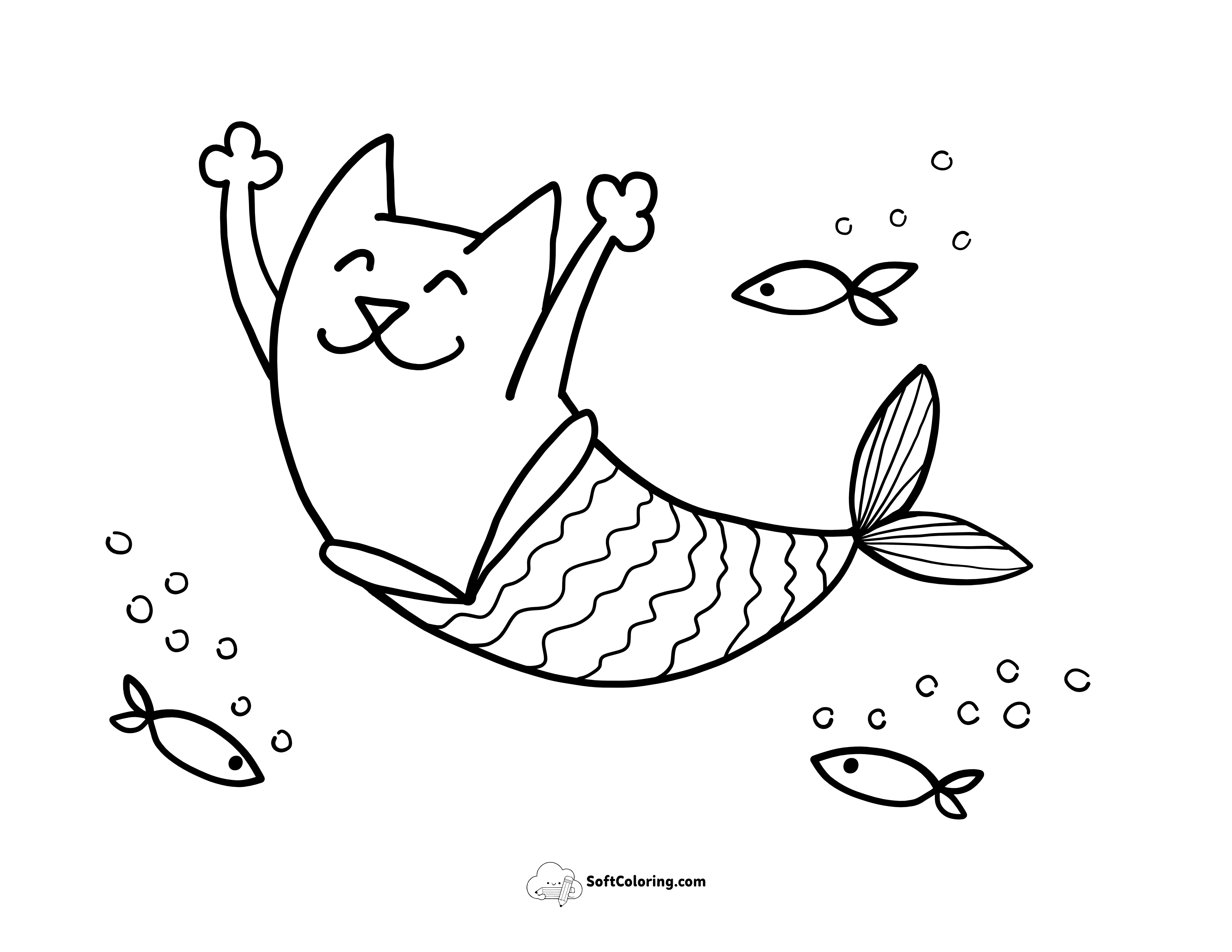 Cute Mercat Coloring Page