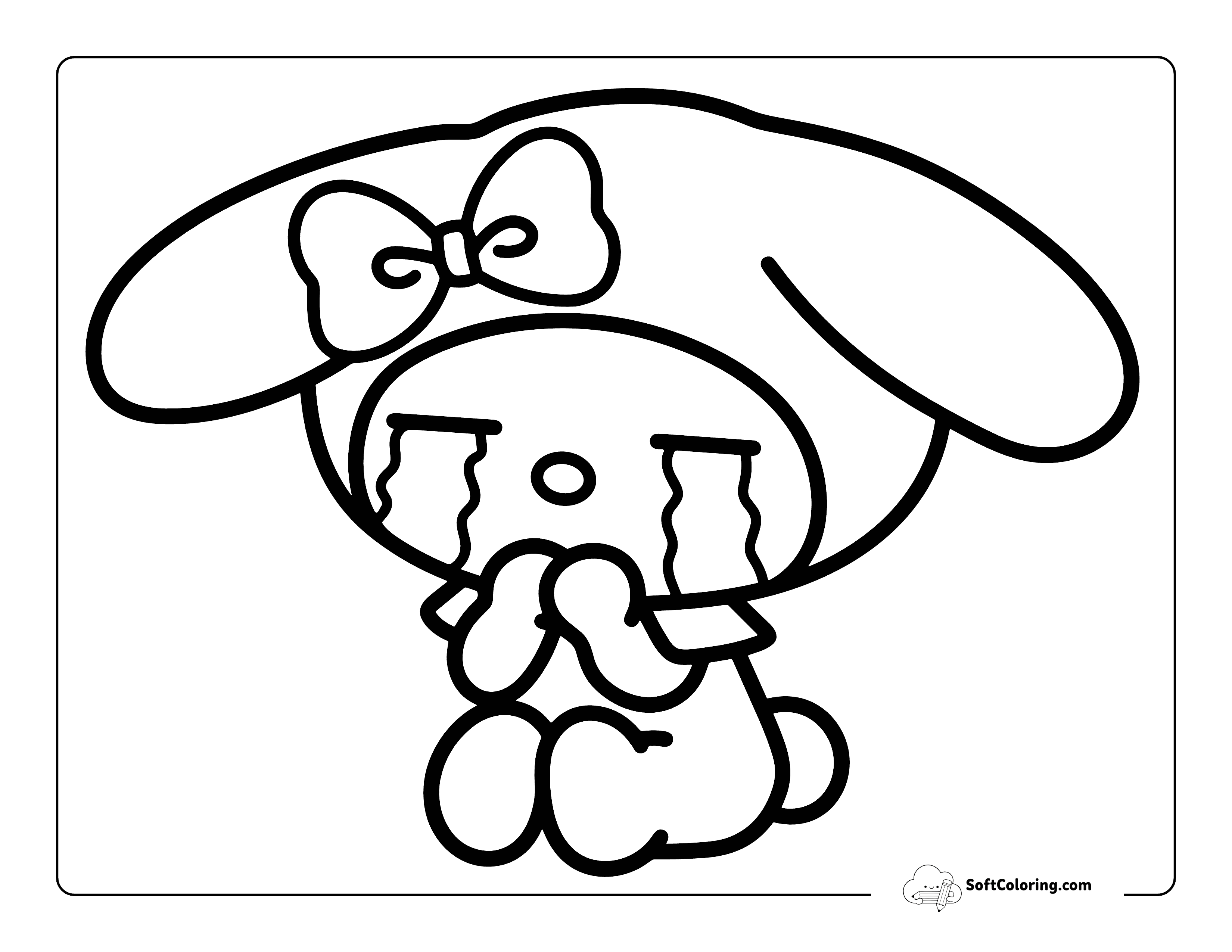Cute Drawing Inspired By My Melody Crying