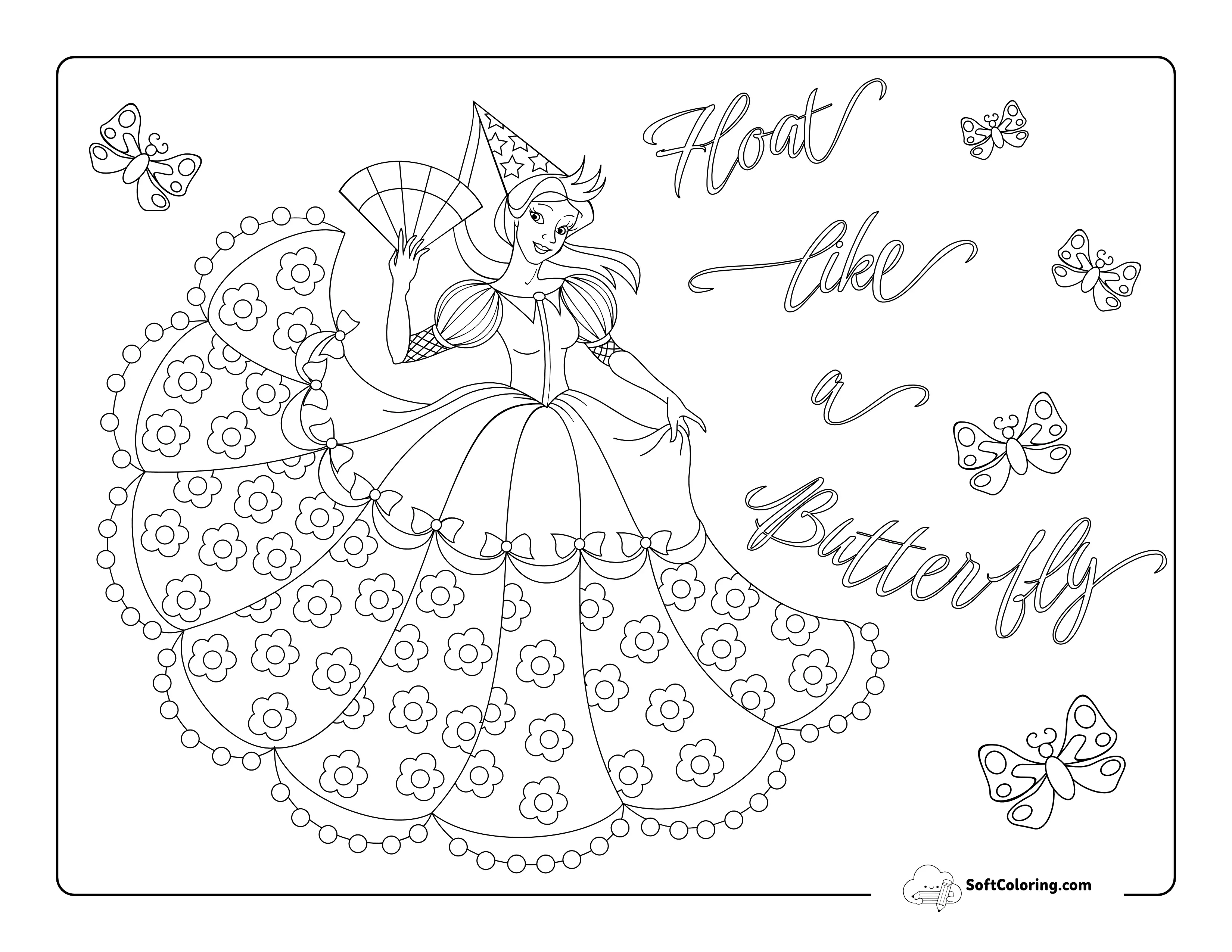 "Float Like A Butterfly" Princess Picture