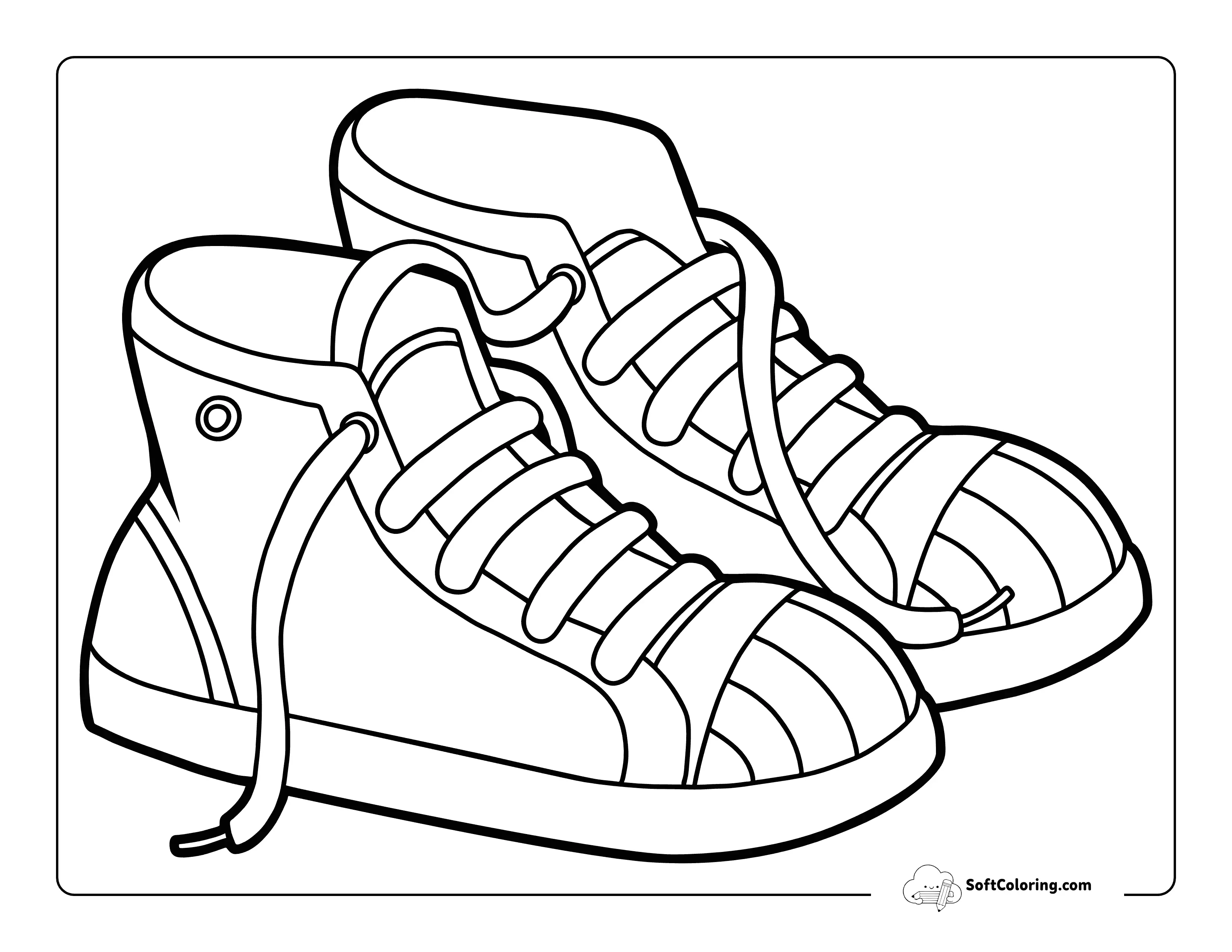 Cool Drippy Sneakers Shoe Printable To Color