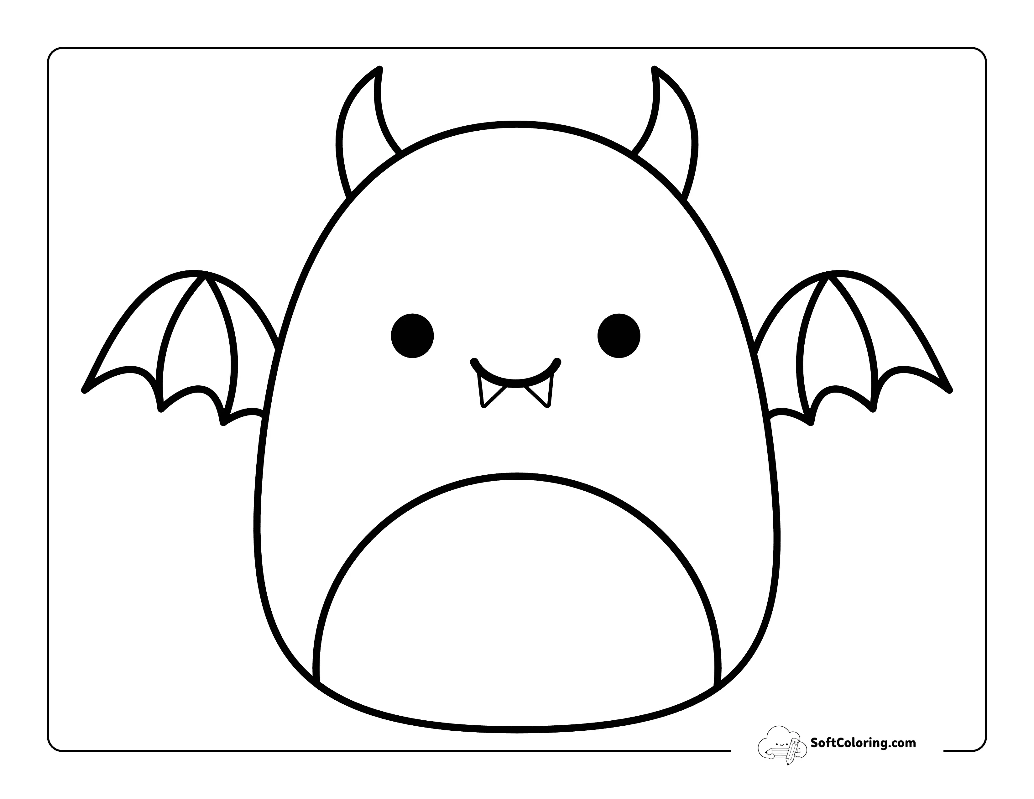 Cute Vampire Bat Halloween Squishmallow