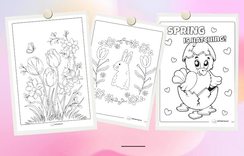 Spring Coloring Pages