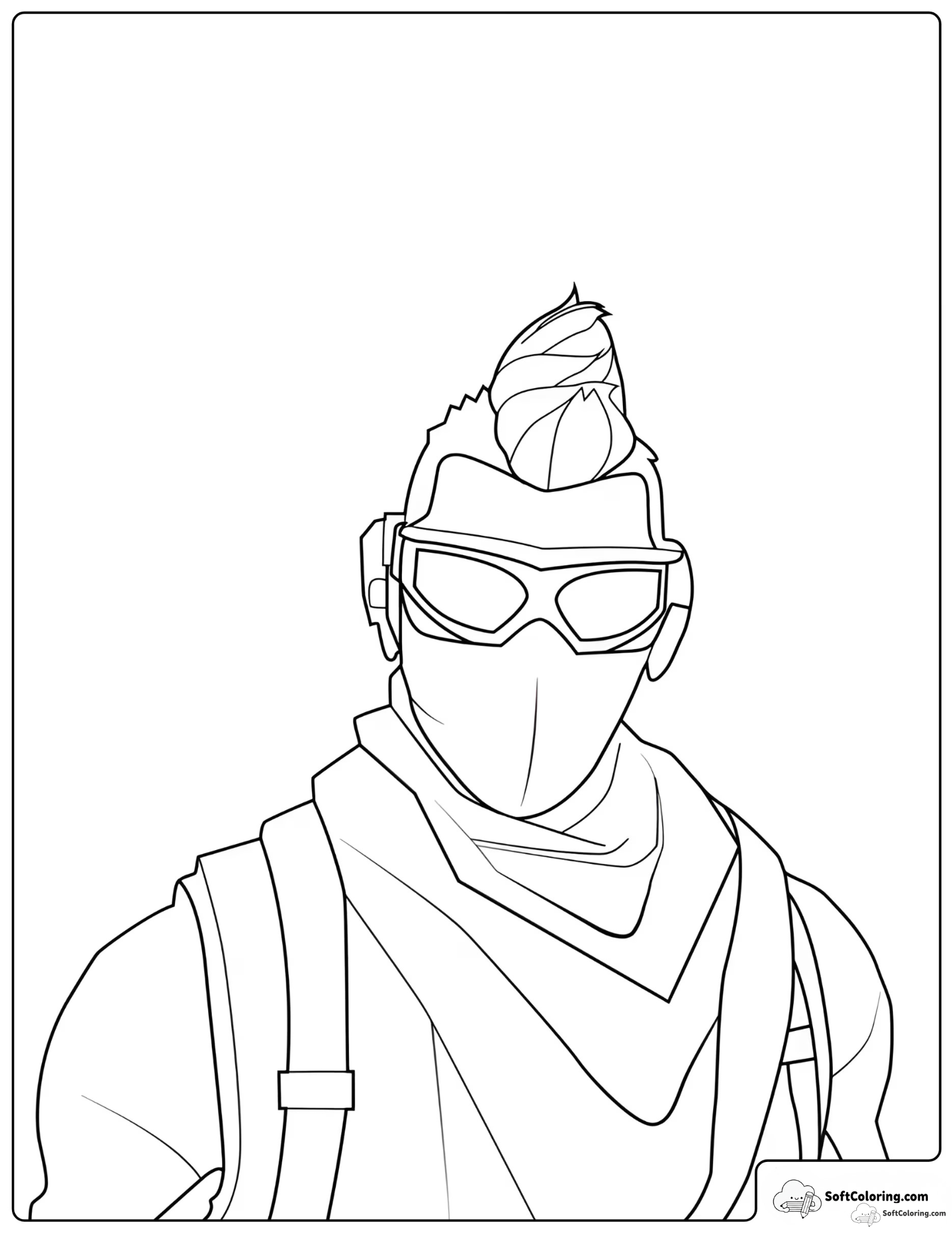 Fortnite Armadillo Skin Coloring Page