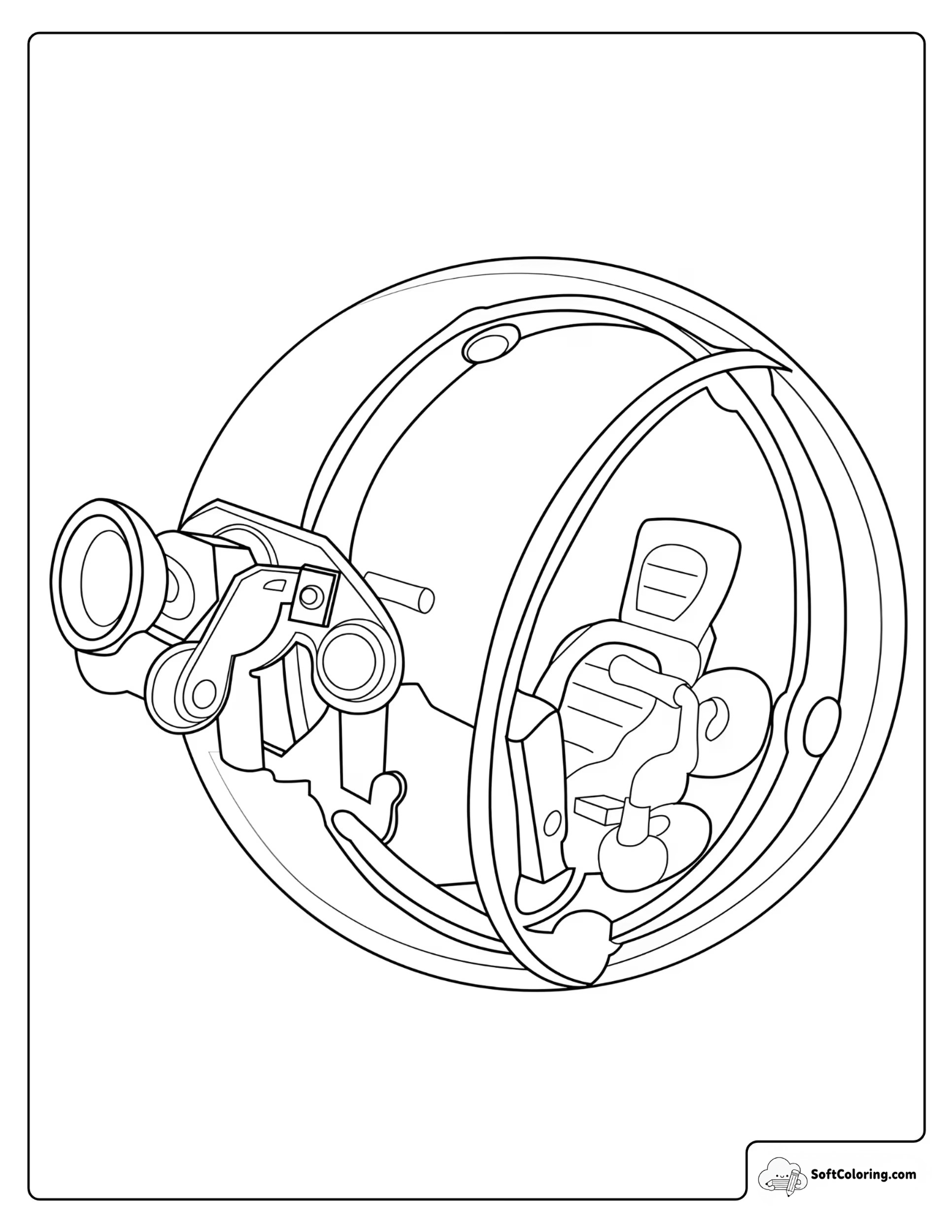 Fortnite Baller Coloring Page