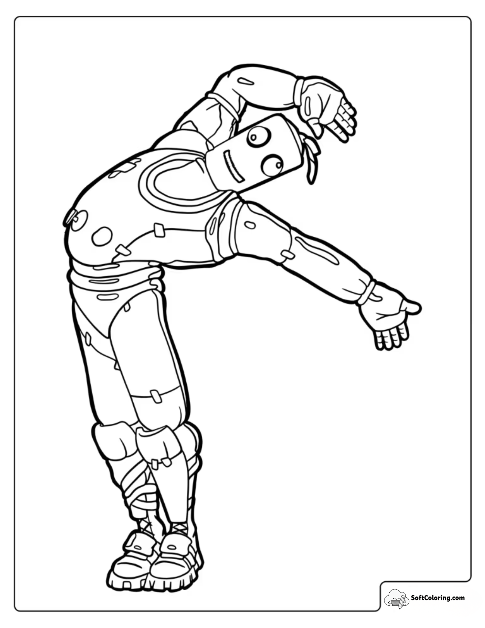 Fortnite Bendie Coloring Page
