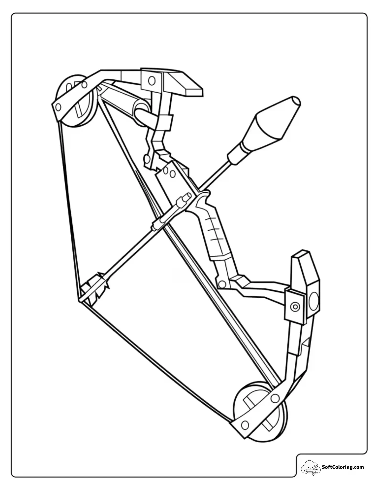 Fortnite Boom Bow Coloring Page