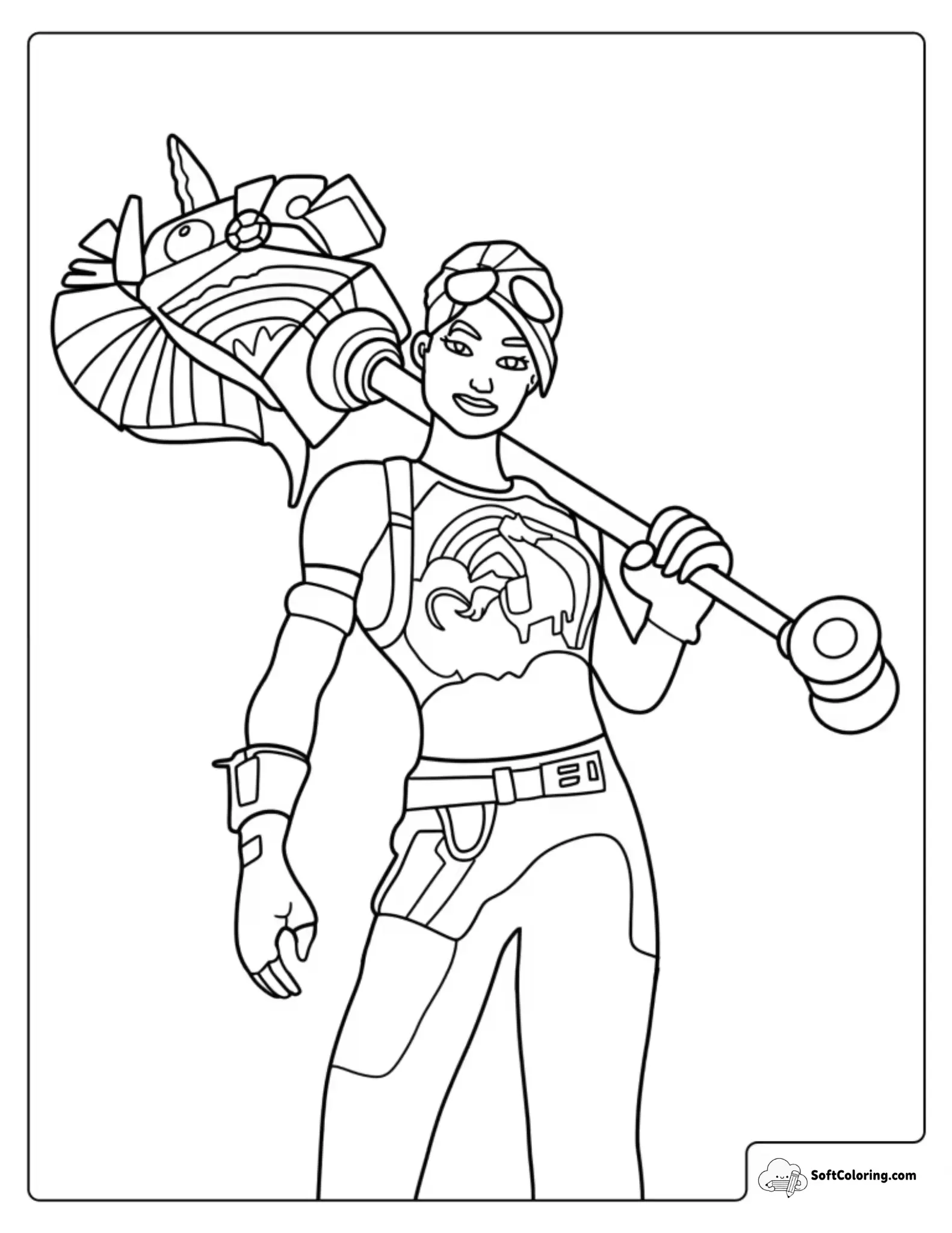Fortnite Brite Bomber Coloring Page