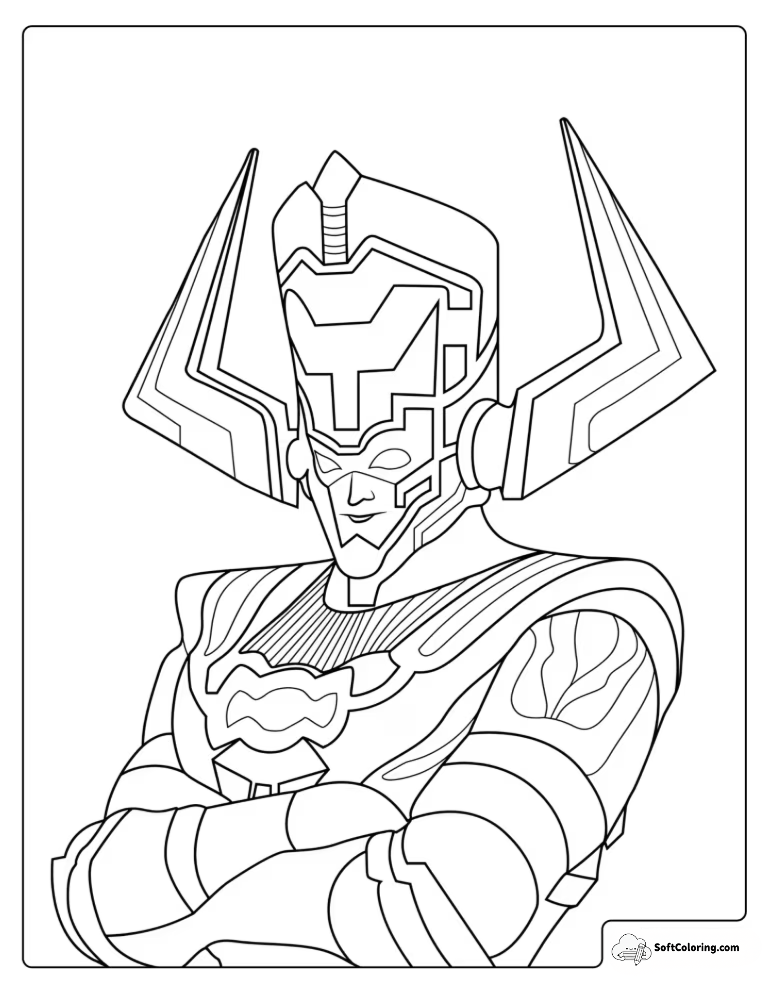 Fortnite Galactus Skin Coloring Page