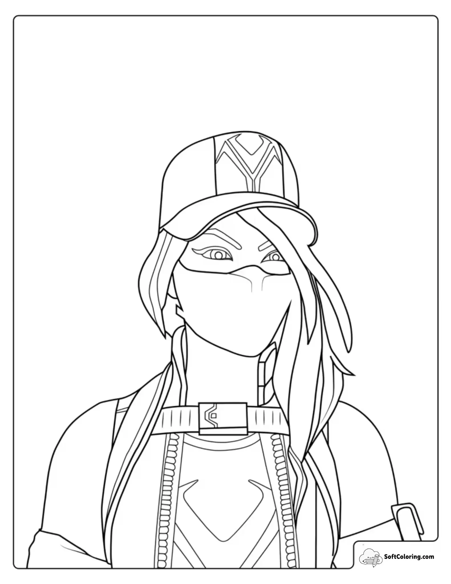 Fortnite Miniatura Coloring Page