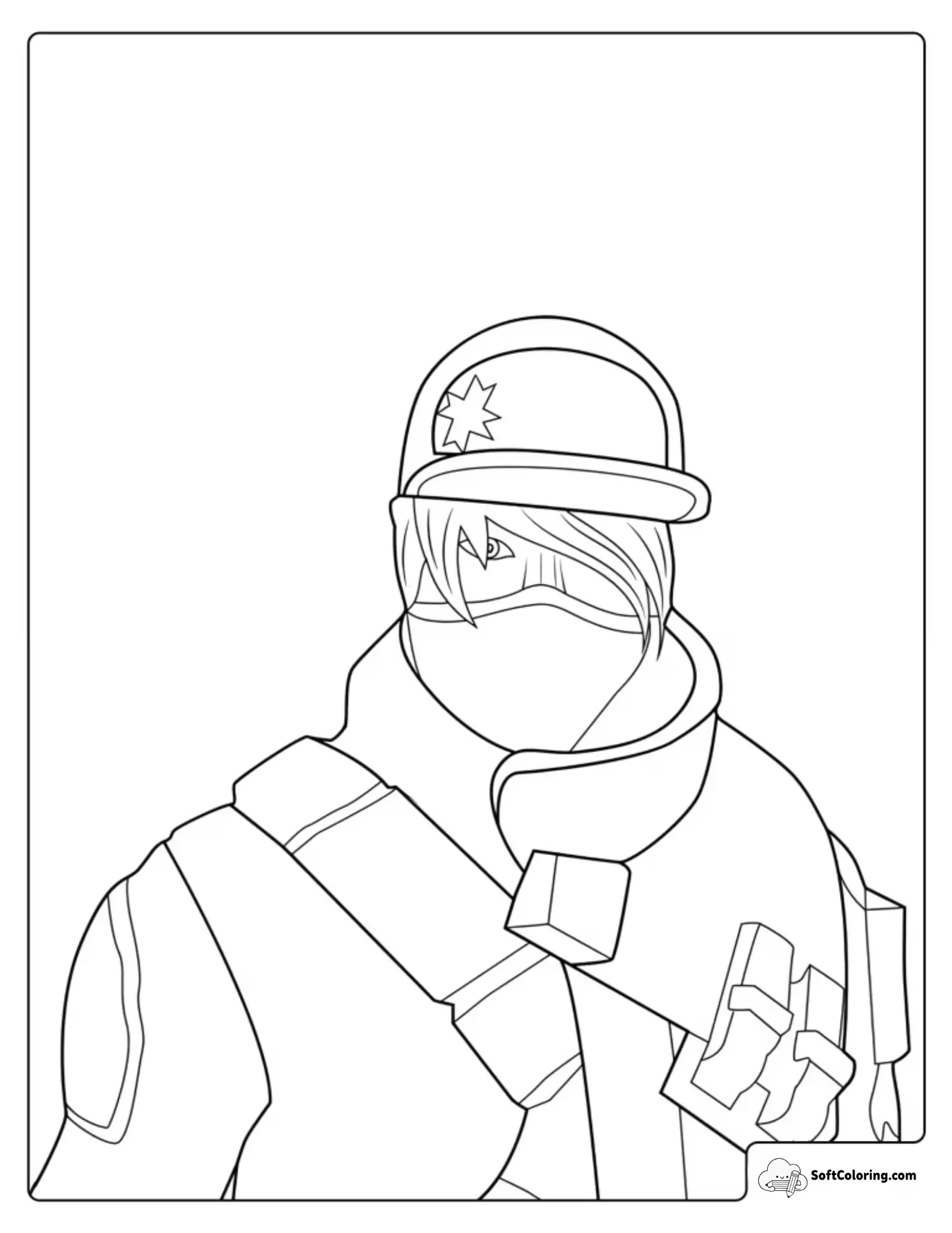Fortnite Shot Caller Coloring Page