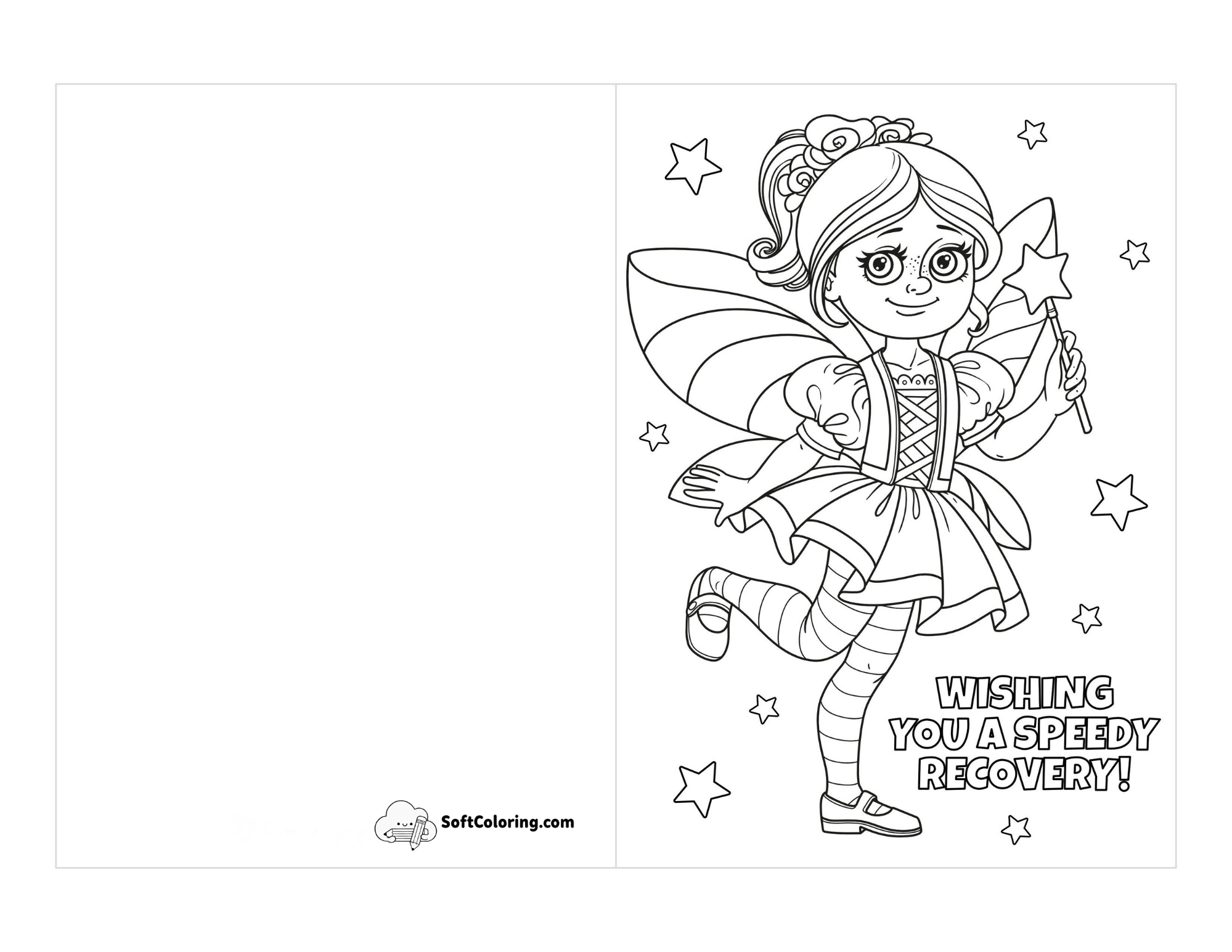 "Wishing You A Speedy Recovery" Fairy Get Well Soon Card