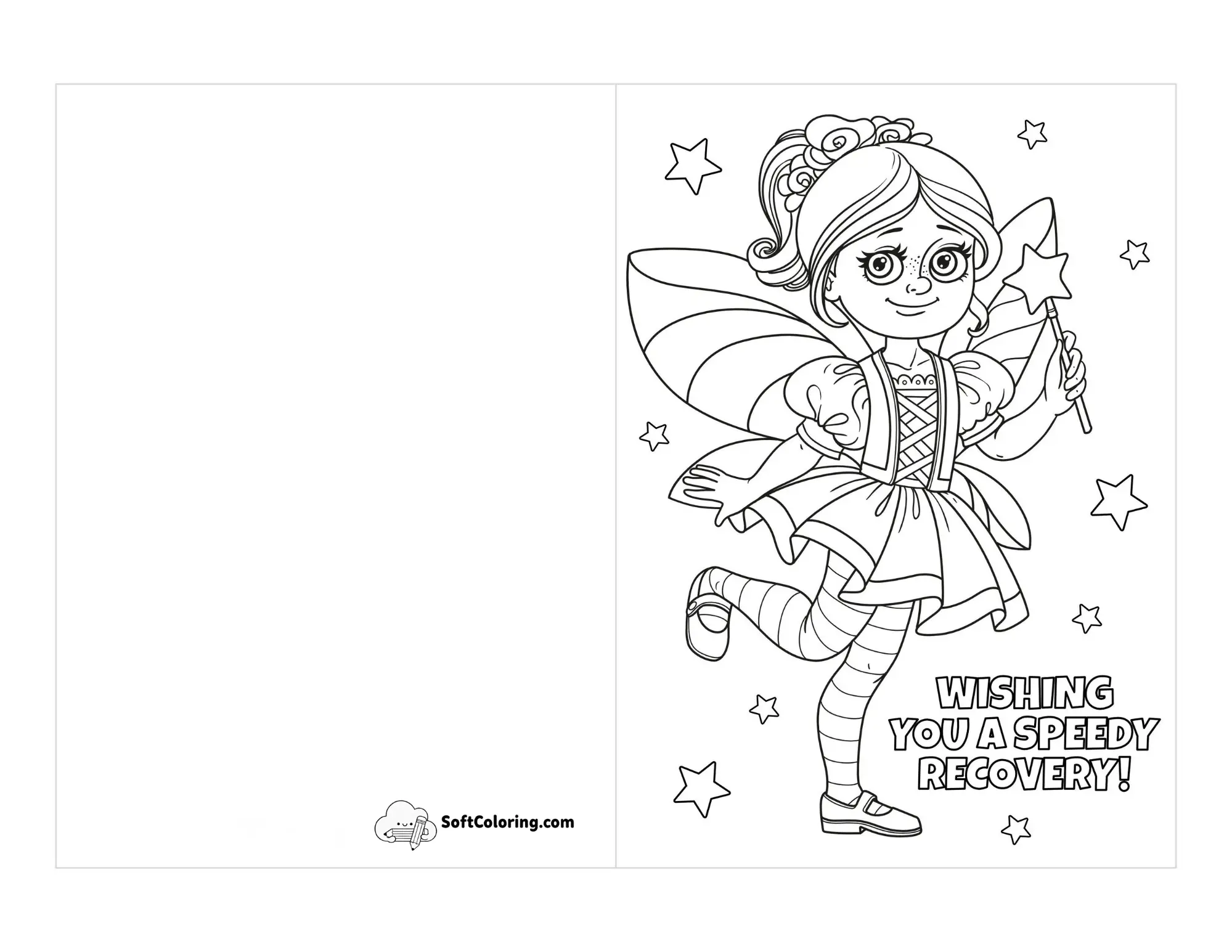 "Wishing You A Speedy Recovery" Fairy Get Well Soon Card