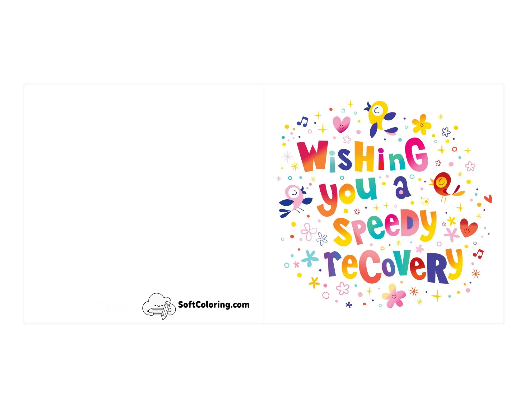 "Wishing You A Speedy Recovery" Free Card To Print
