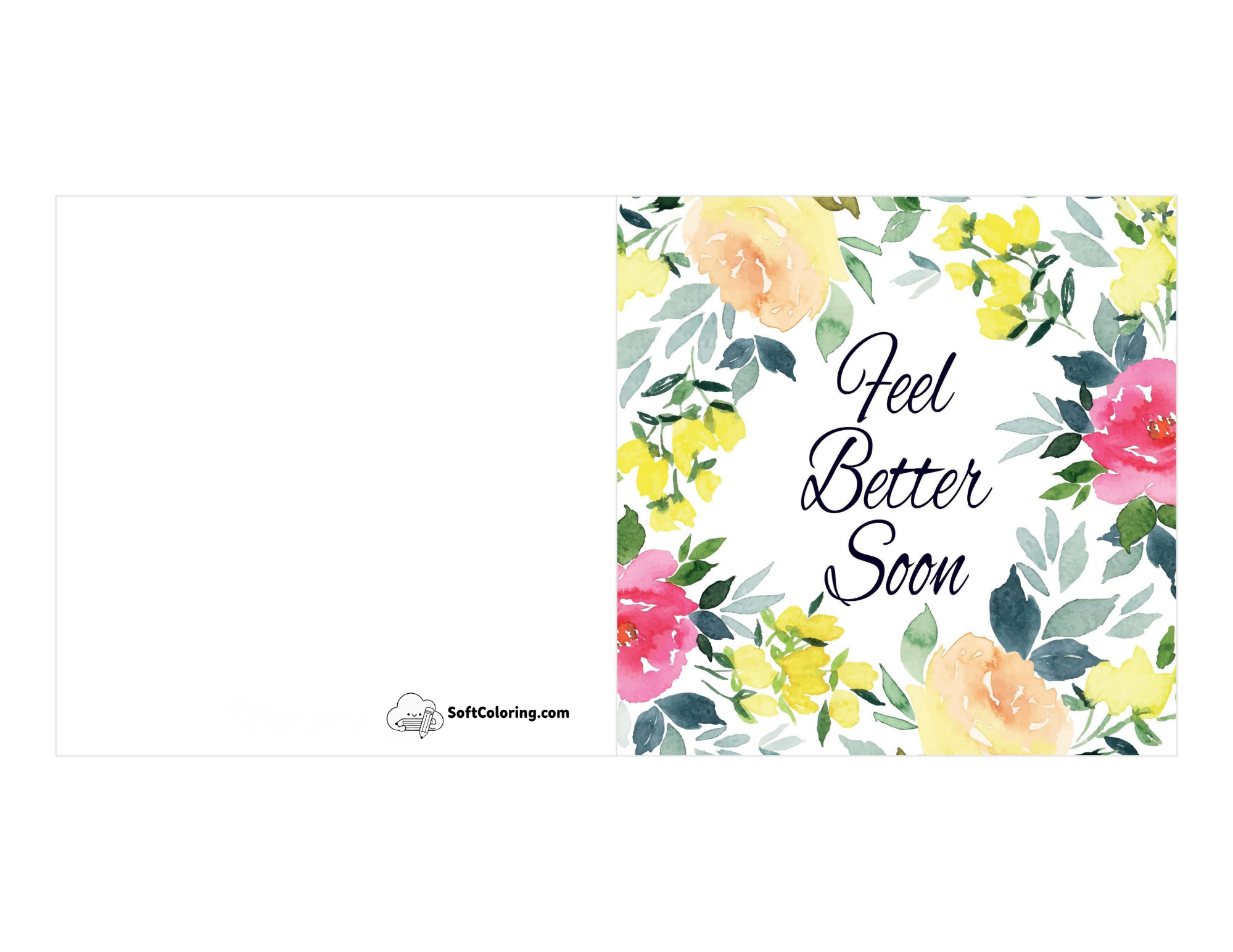 "Feel Better Soon" Free Printable Card