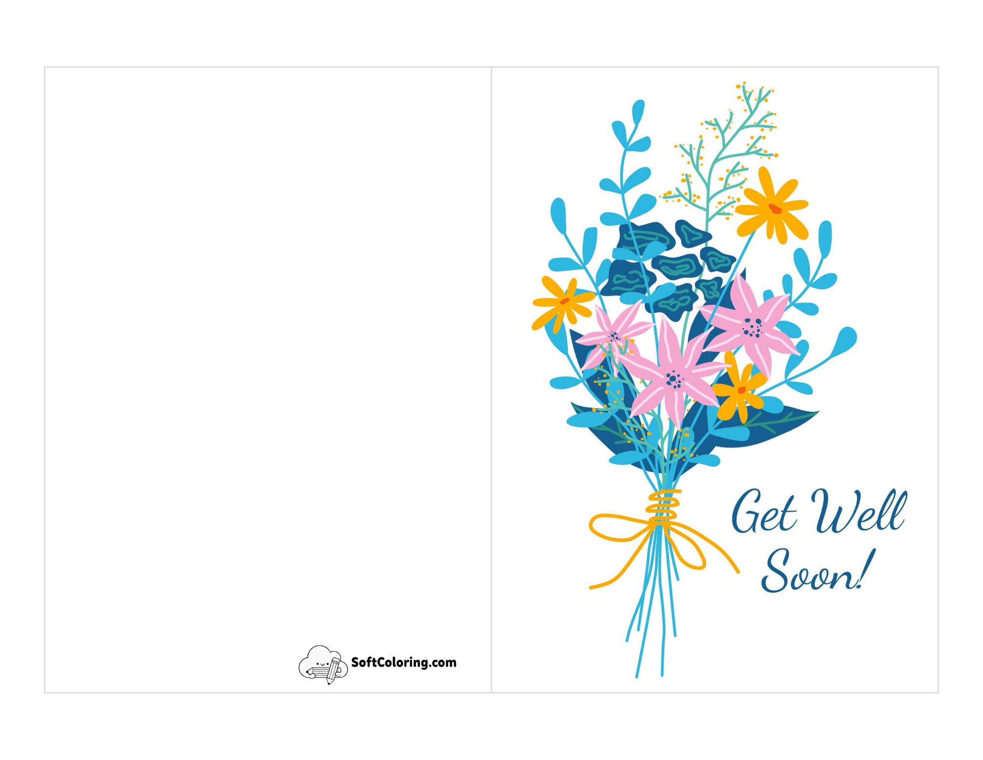 Free Printable "Get Well Soon" Card A