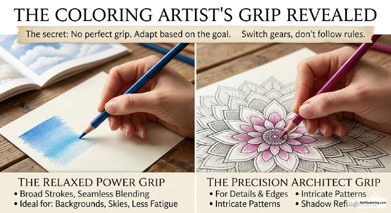 How to Hold a Colored Pencil Right for Easy Coloring 2