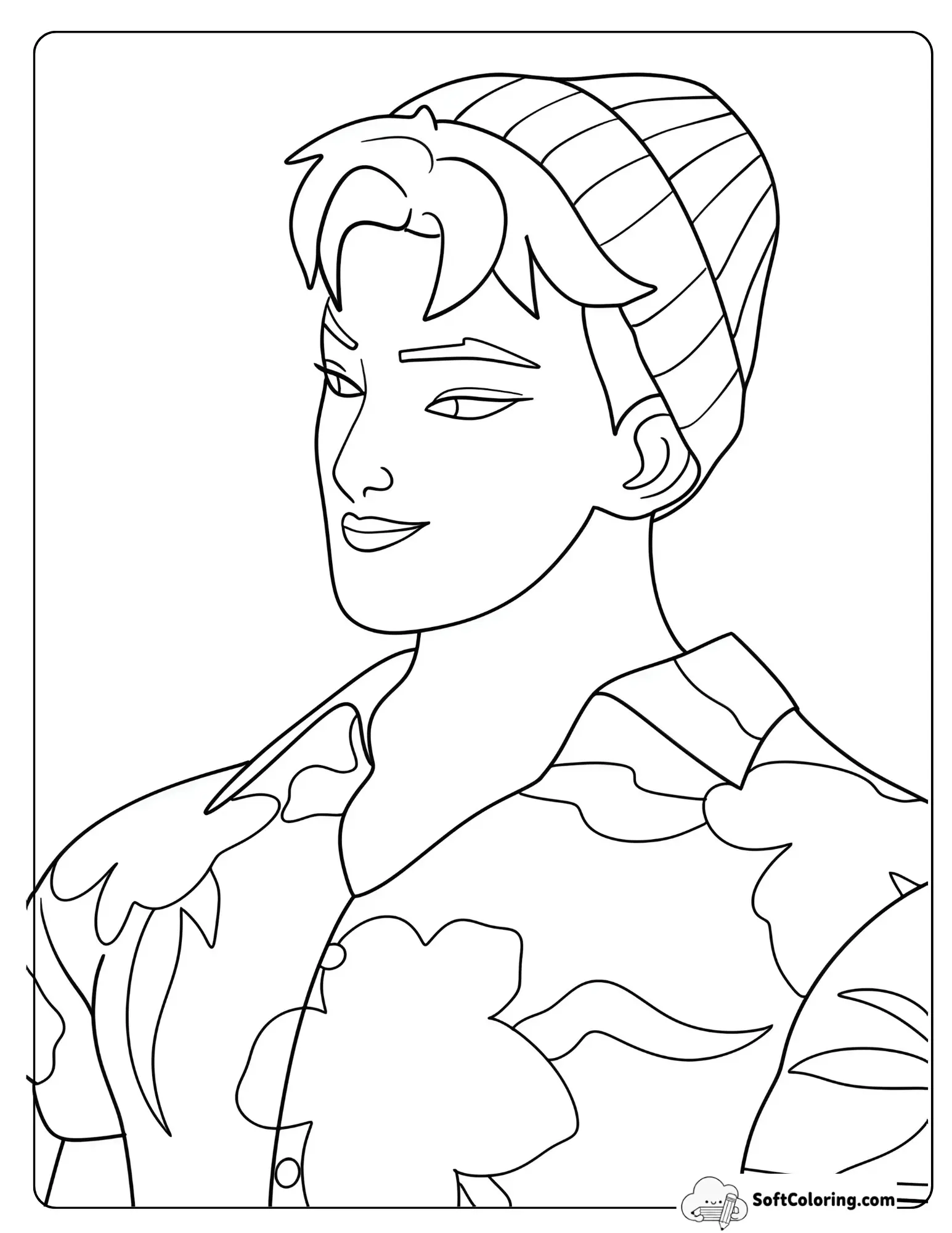 Kpop Demon Hunters Abby Coloring Page