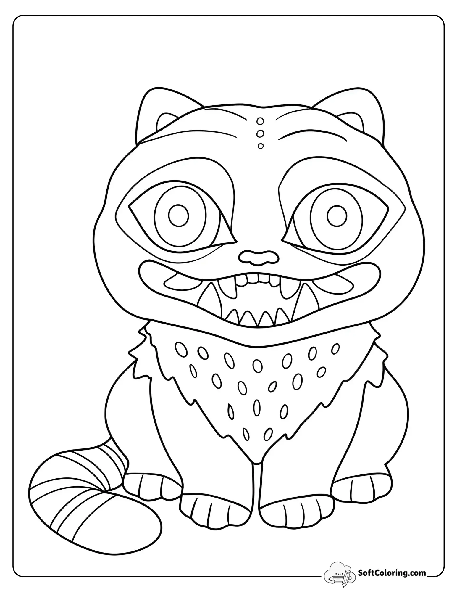 Kpop Demon Hunters Derpy Coloring Page
