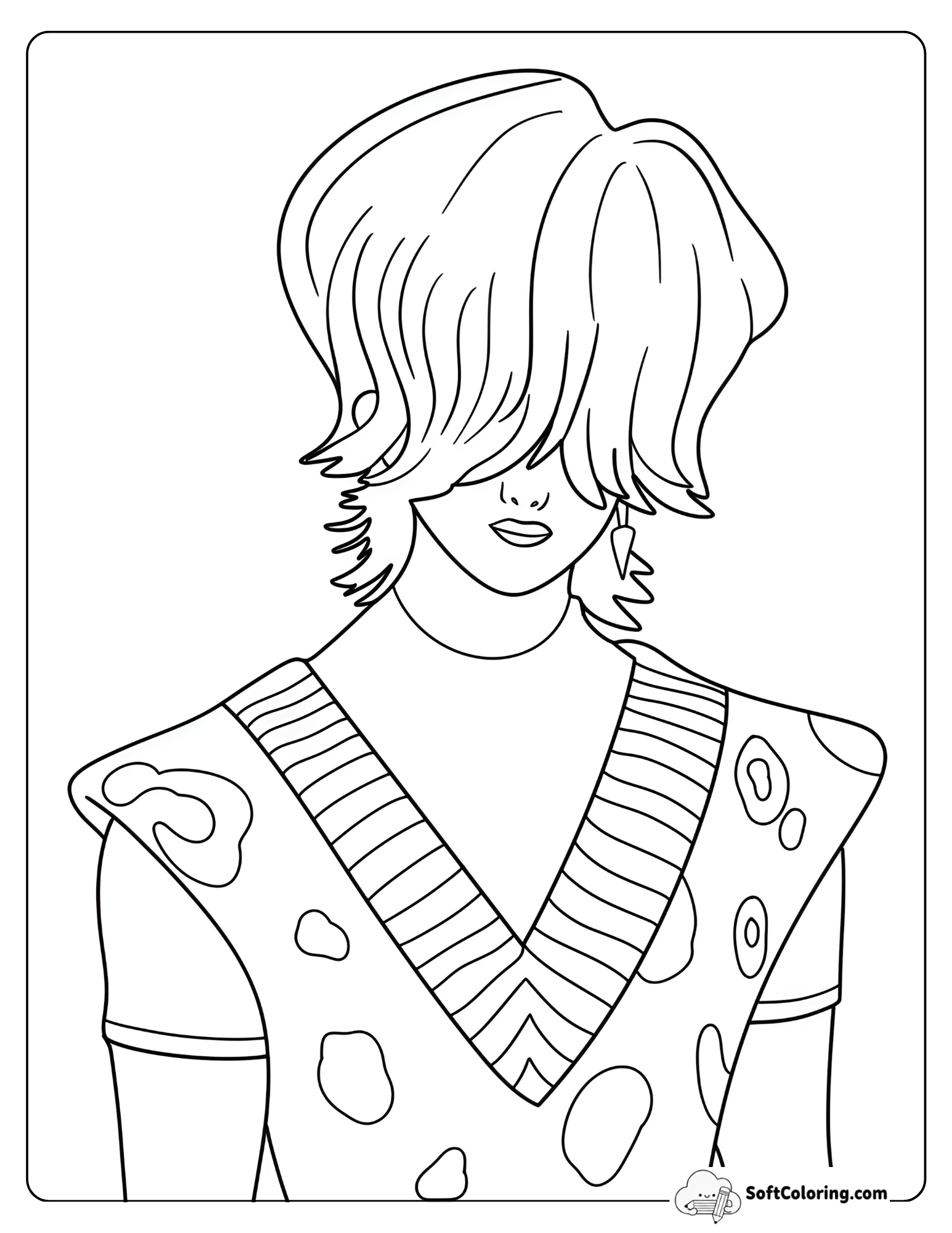 Kpop Demon Hunters Mystery Coloring Page