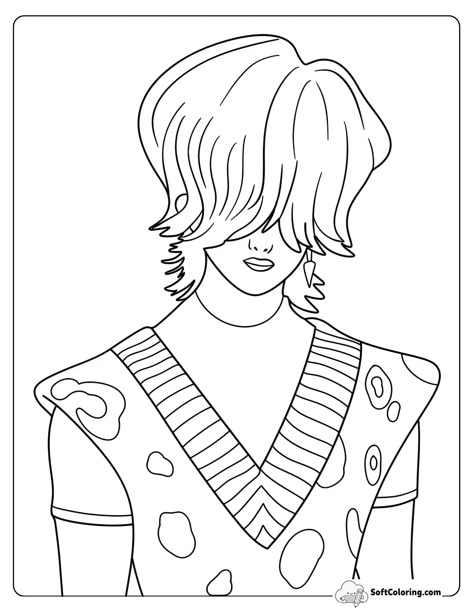 Kpop Demon Hunters Mystery Coloring Page