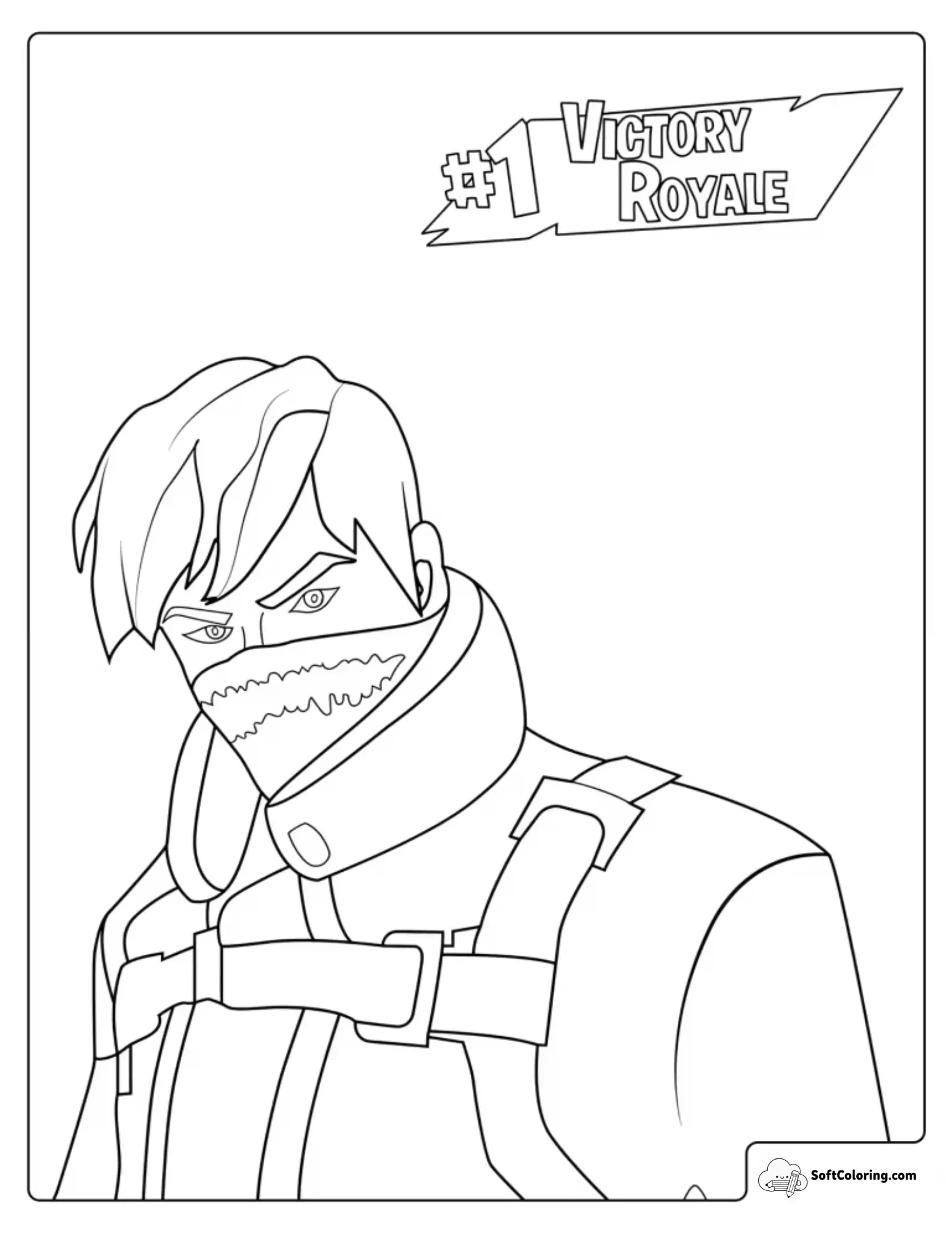 Mansu From Fortnite Coloring Page
