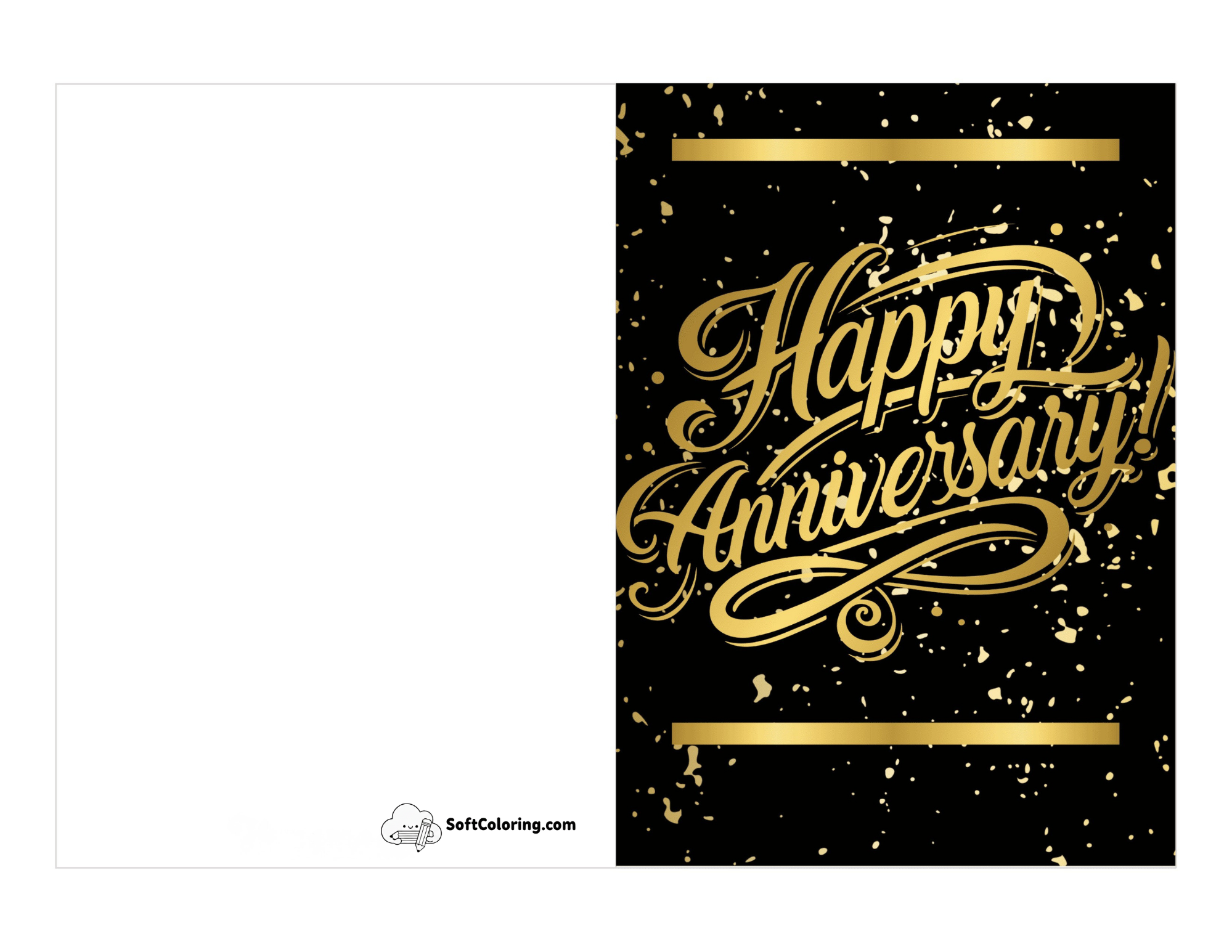 Celebration And Confetti "Happy Anniversary" Card For A Couple