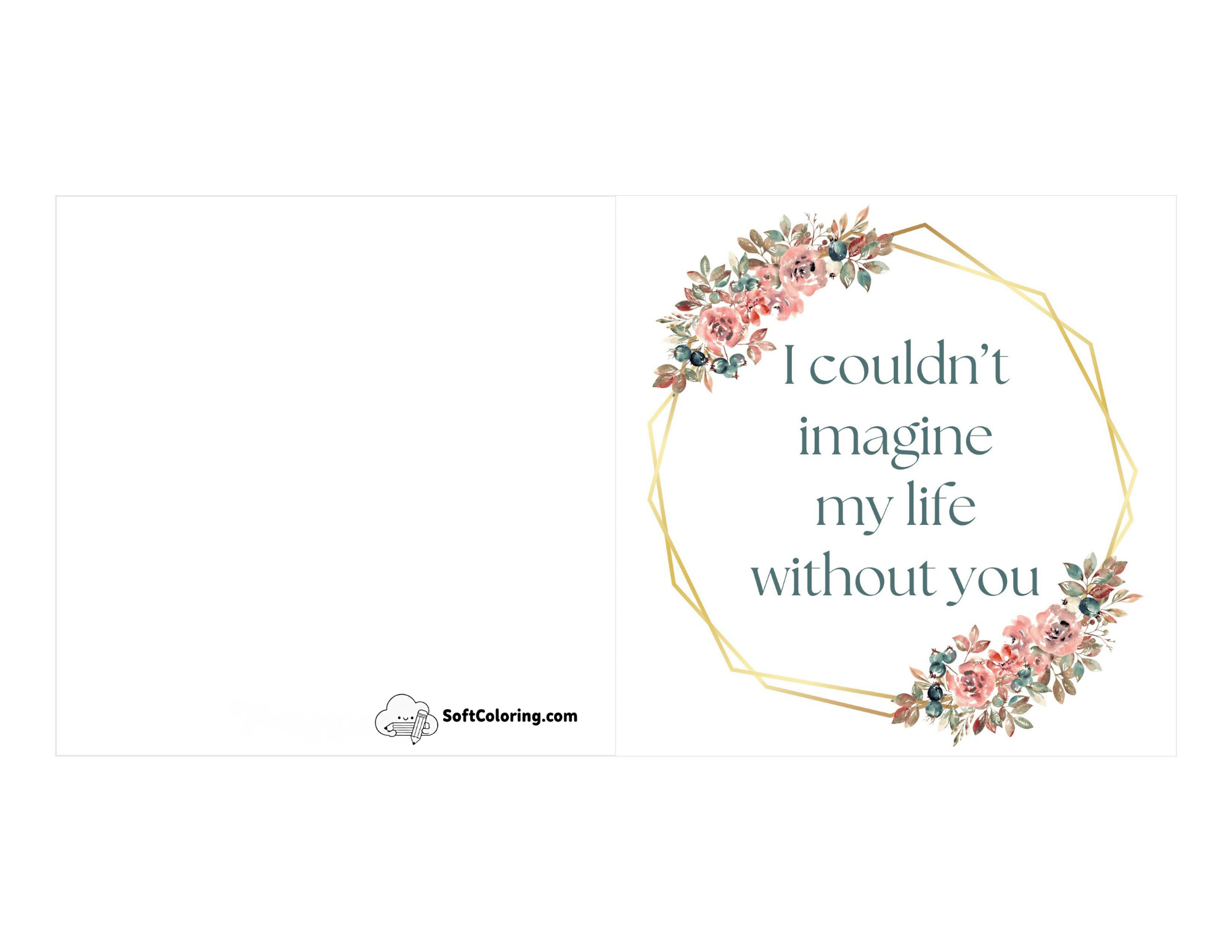 "Couldn't Imagine Life Without You" Printable Card