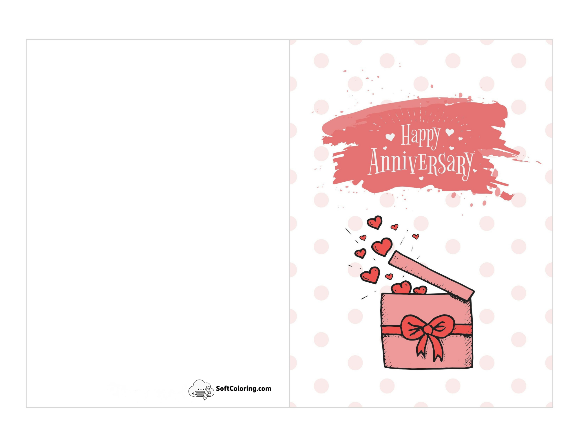 "Happy Anniversary" Gift Of Love Printable Card