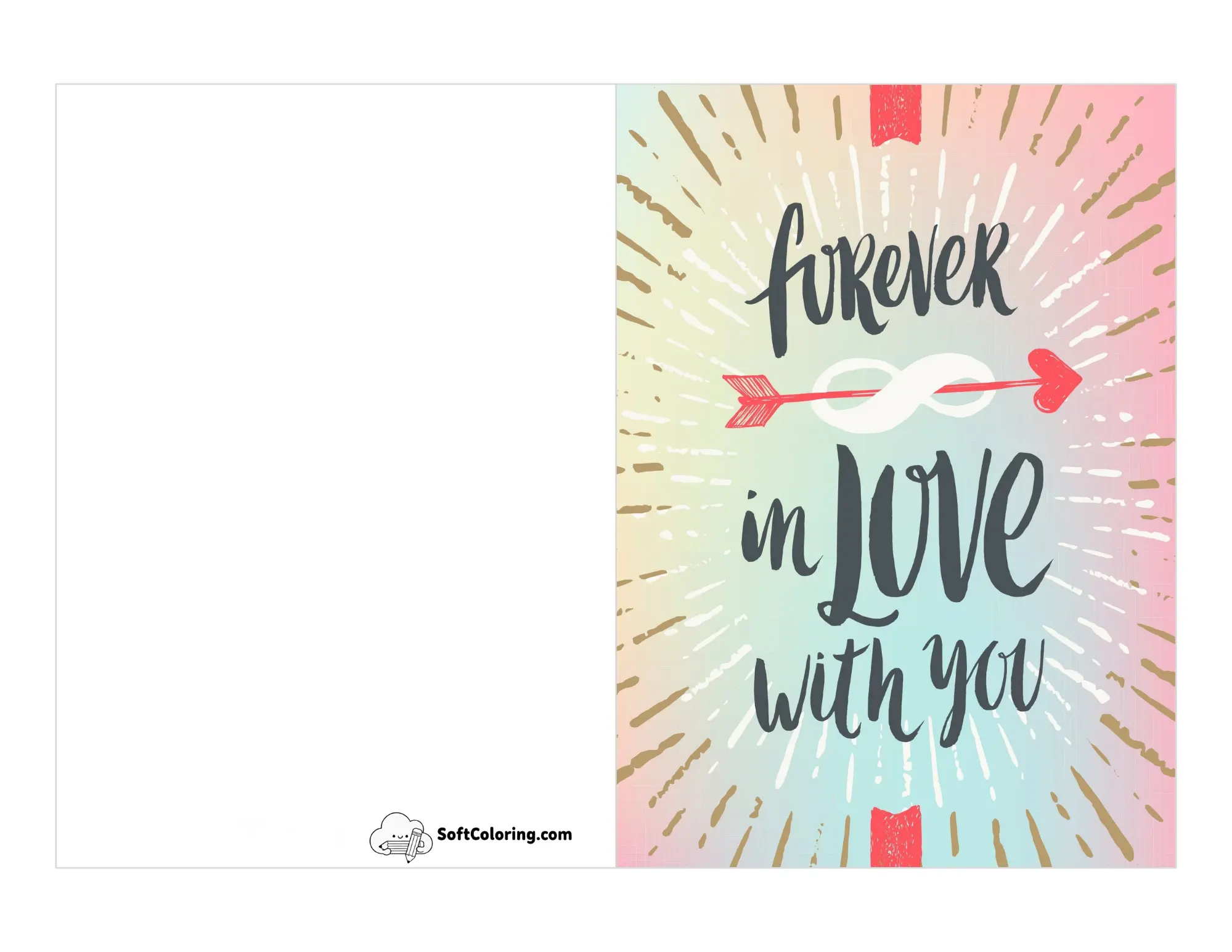 "Forever In Love With You" Wedding Anniversary Card